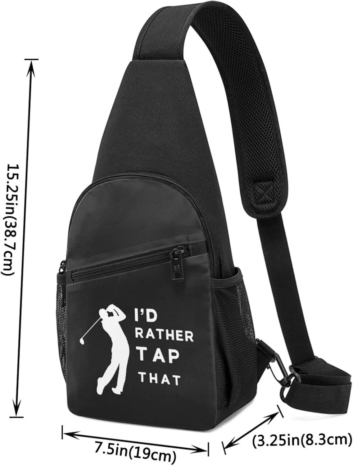 I'D Tap That Golf Adjustable Fanny Pack Waist Bag For Travel Sports