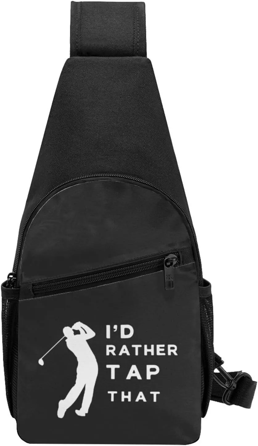 I'D Tap That Golf Adjustable Fanny Pack Waist Bag For Travel Sports