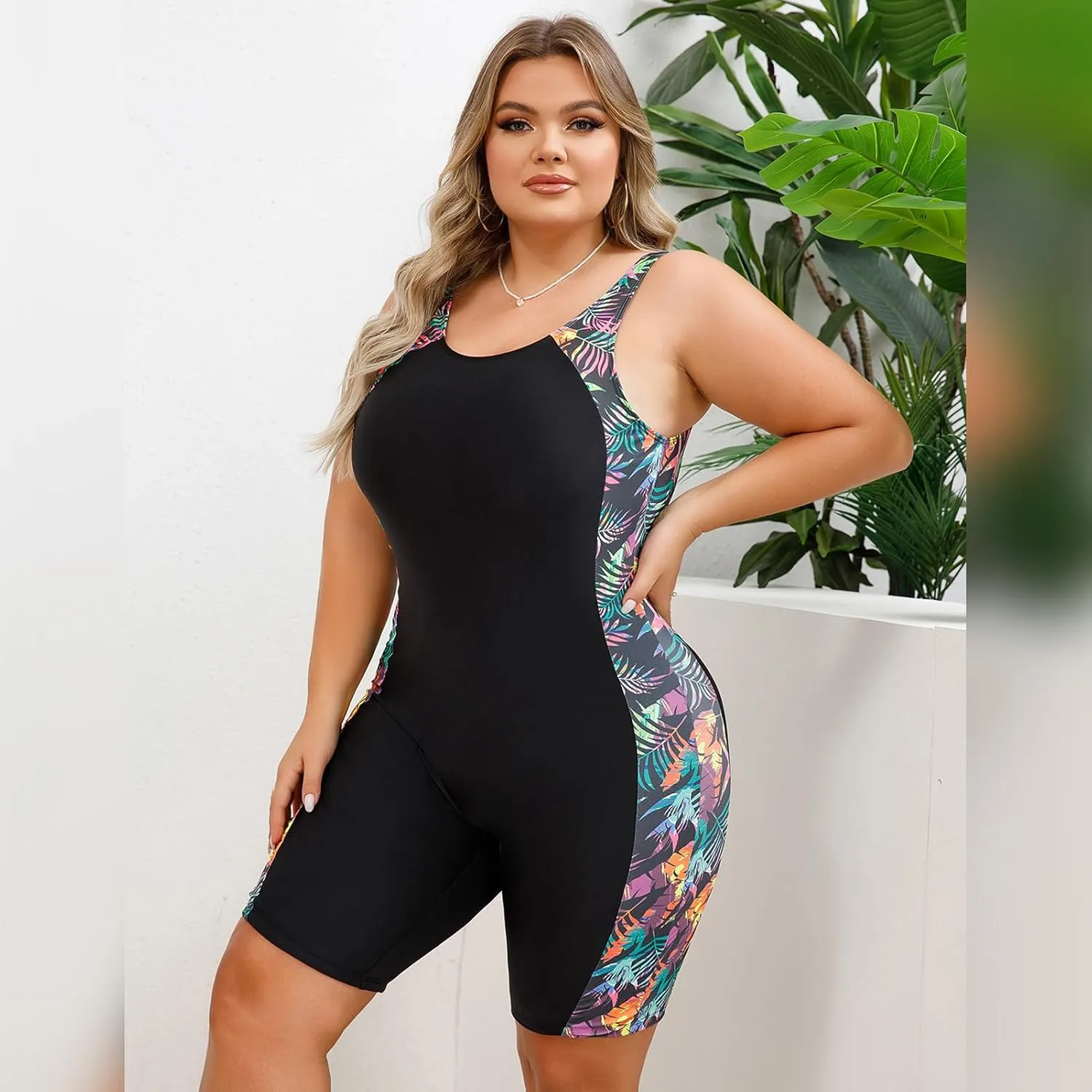 IMEKIS Plus Size Rash Guard for Women UPF 50  Active Rashguard One Piece Swimsuit Zipper Surfing Wetsuit