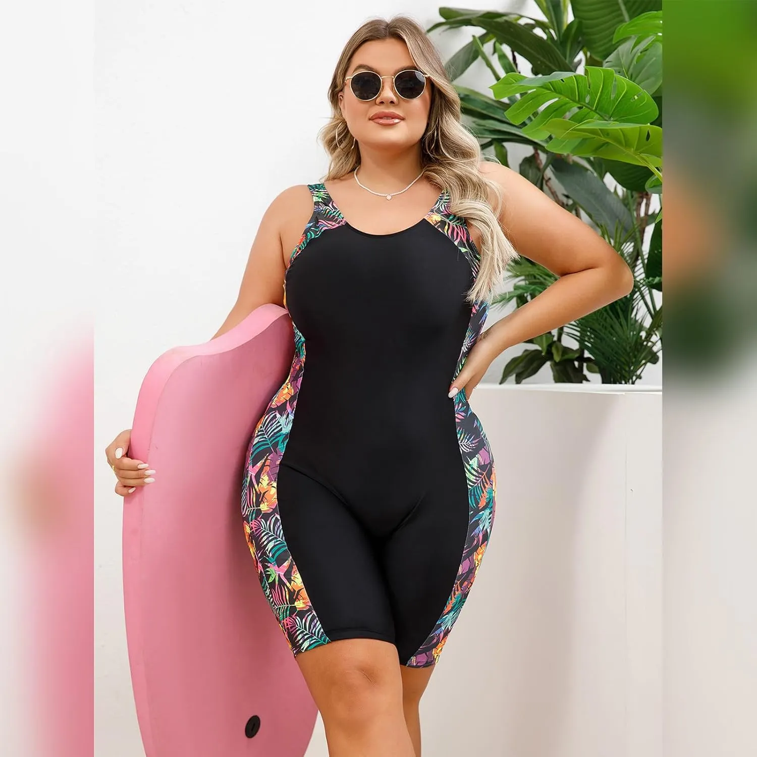 IMEKIS Plus Size Rash Guard for Women UPF 50  Active Rashguard One Piece Swimsuit Zipper Surfing Wetsuit