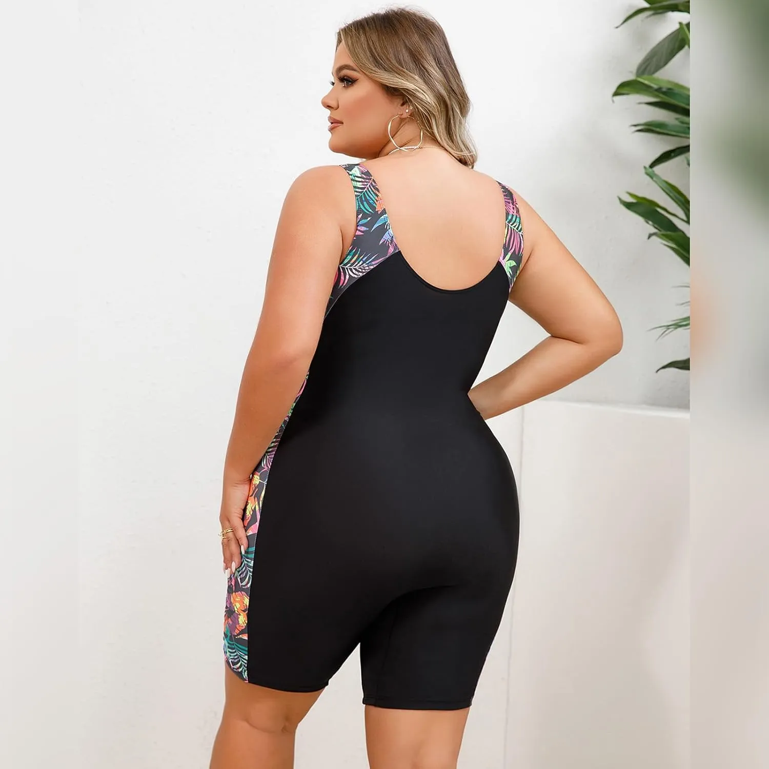 IMEKIS Plus Size Rash Guard for Women UPF 50  Active Rashguard One Piece Swimsuit Zipper Surfing Wetsuit