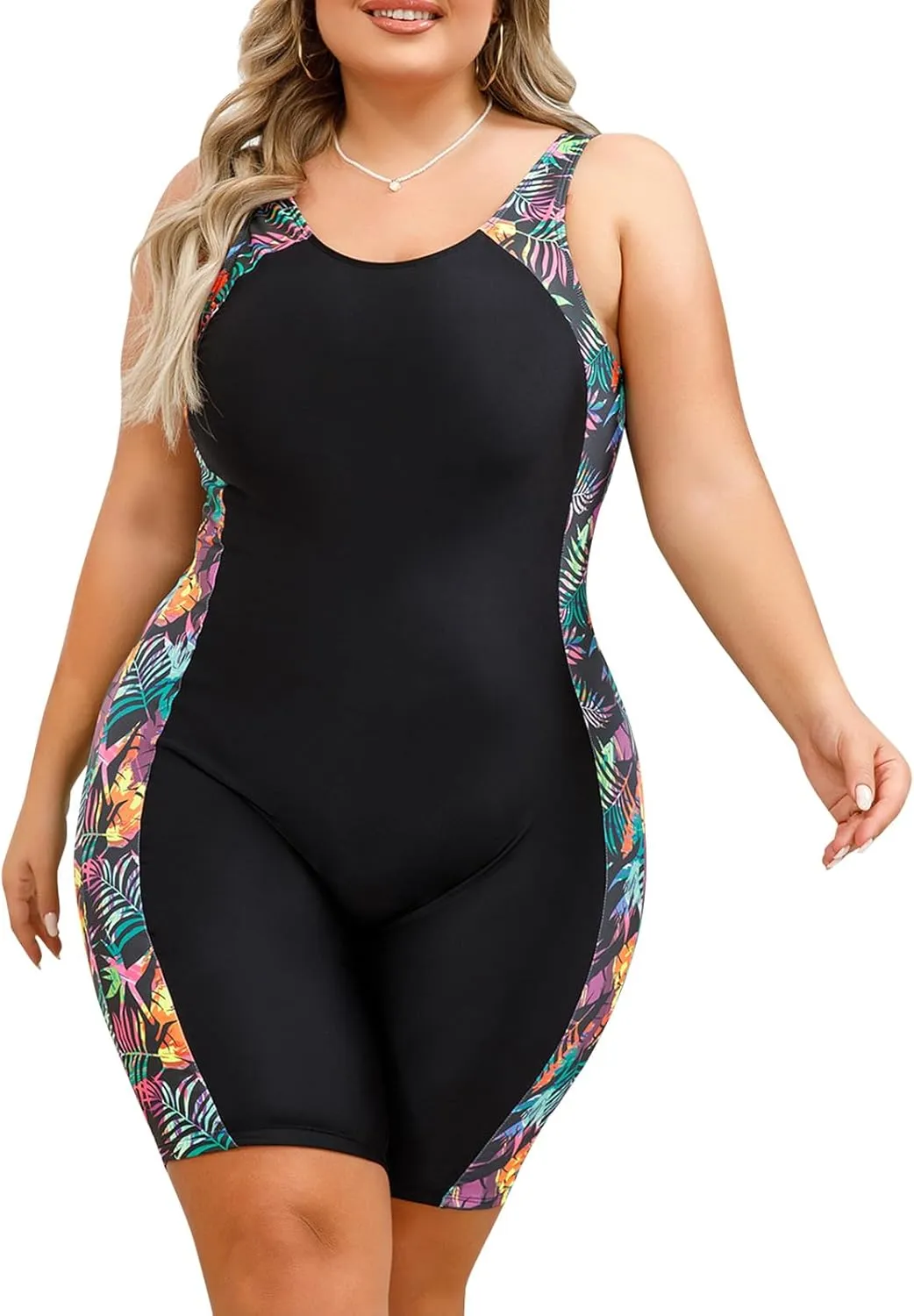 IMEKIS Plus Size Rash Guard for Women UPF 50  Active Rashguard One Piece Swimsuit Zipper Surfing Wetsuit