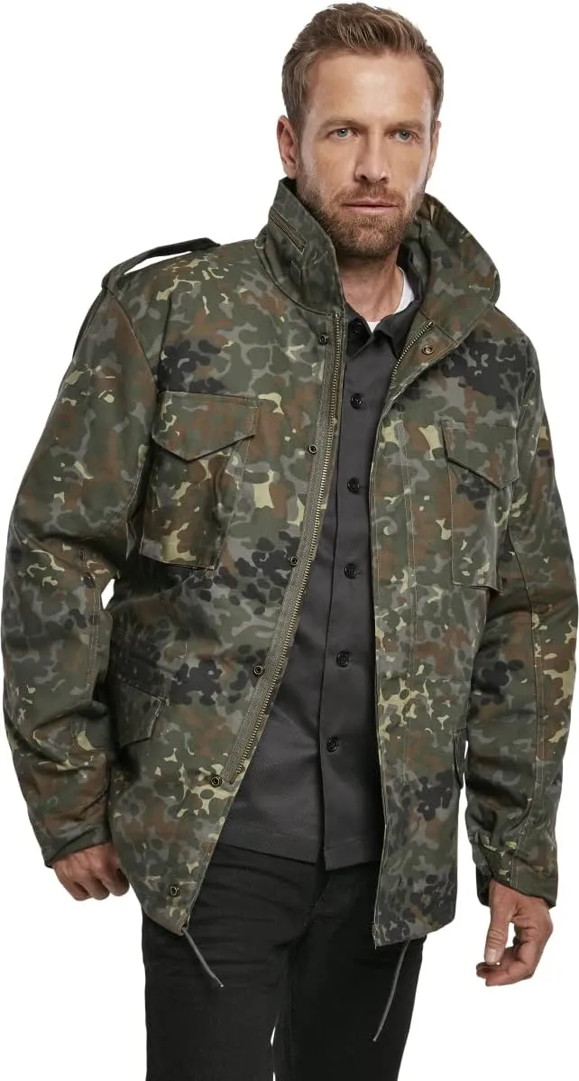 Individual Wear M-65 Classic Field Jacket for Man - Water-Repellent, with Removable Inner Jacket and Collar Hood