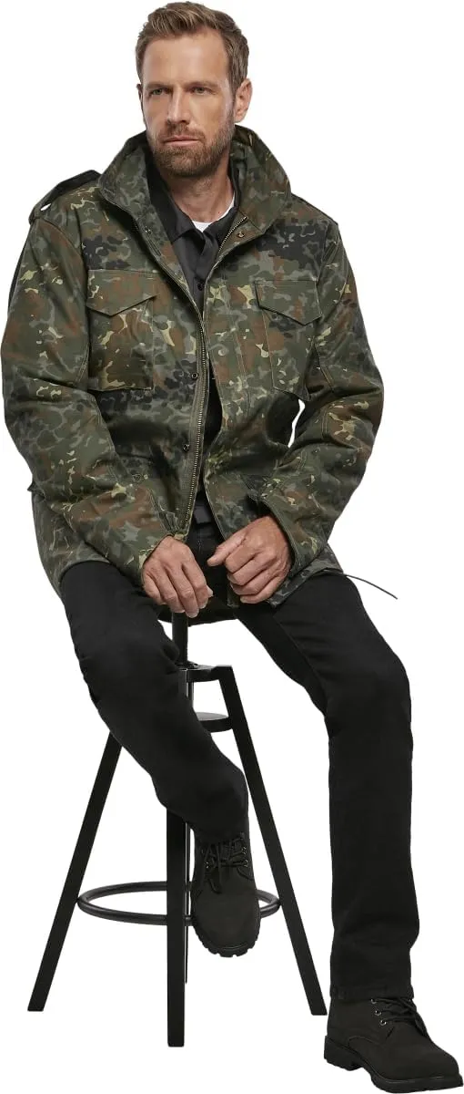 Individual Wear M-65 Classic Field Jacket for Man - Water-Repellent, with Removable Inner Jacket and Collar Hood