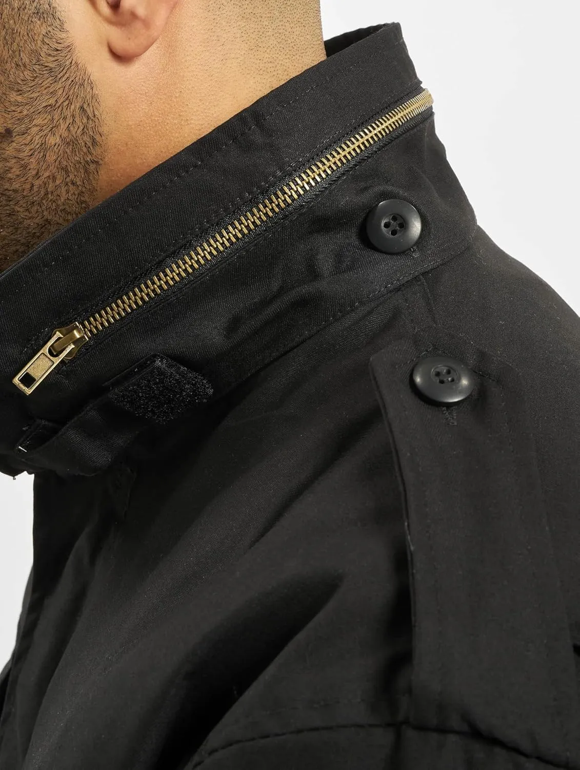 Individual Wear M-65 Classic Field Jacket for Man - Water-Repellent, with Removable Inner Jacket and Collar Hood