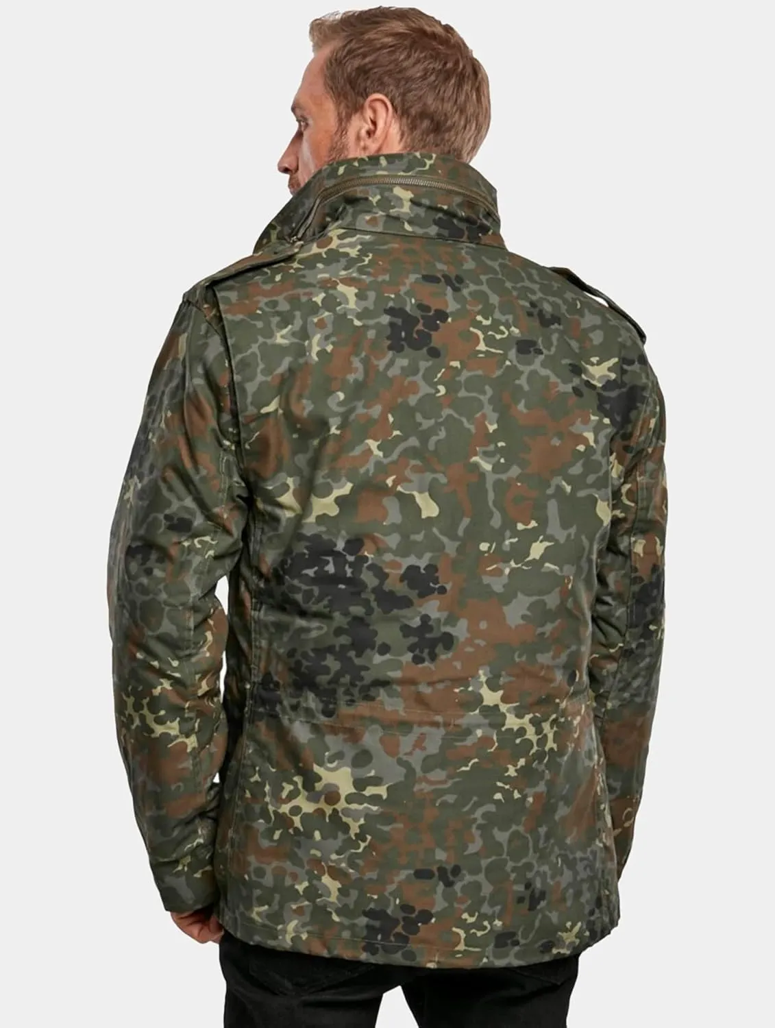 Individual Wear M-65 Classic Field Jacket for Man - Water-Repellent, with Removable Inner Jacket and Collar Hood