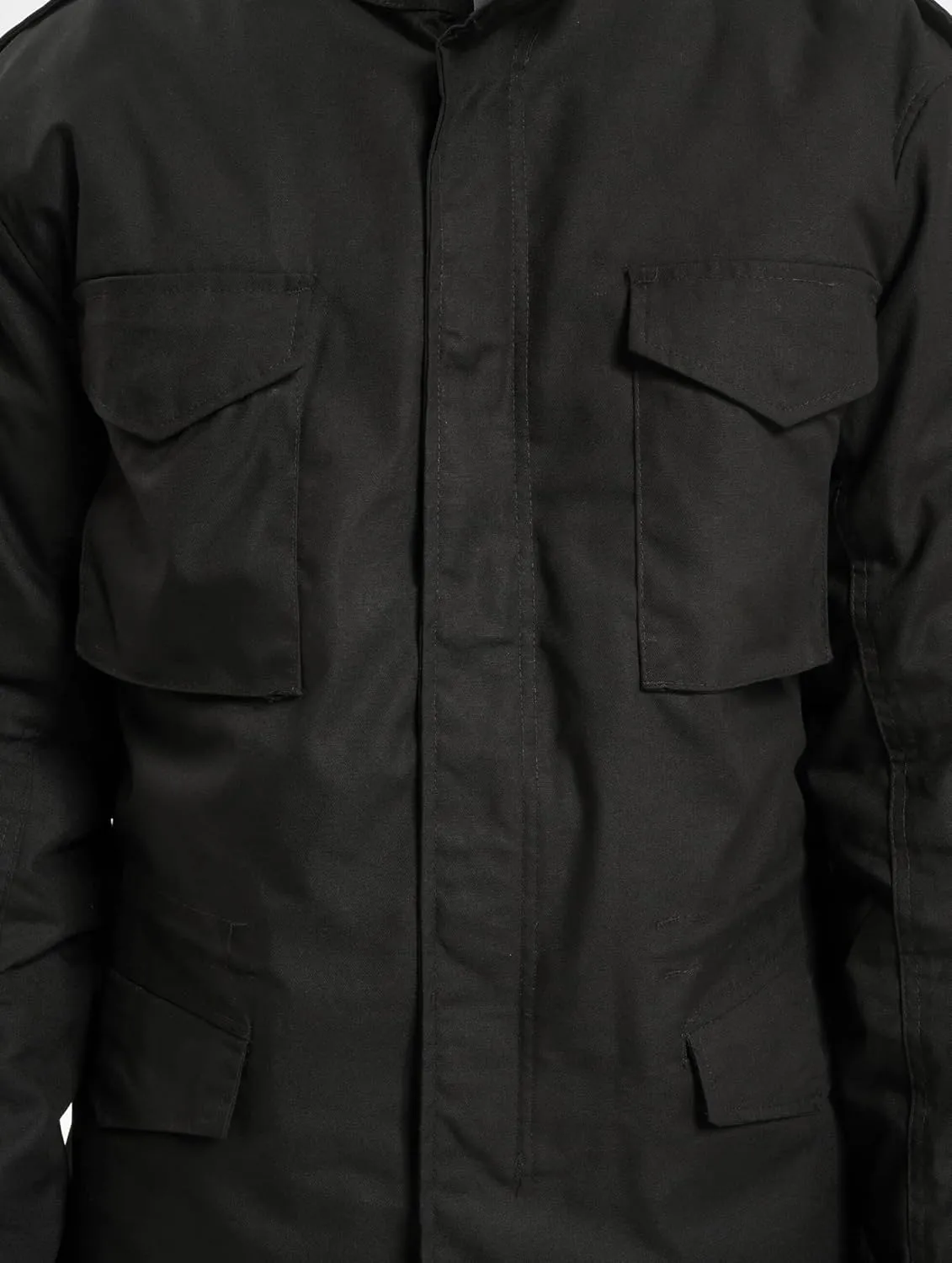 Individual Wear M-65 Classic Field Jacket for Man - Water-Repellent, with Removable Inner Jacket and Collar Hood