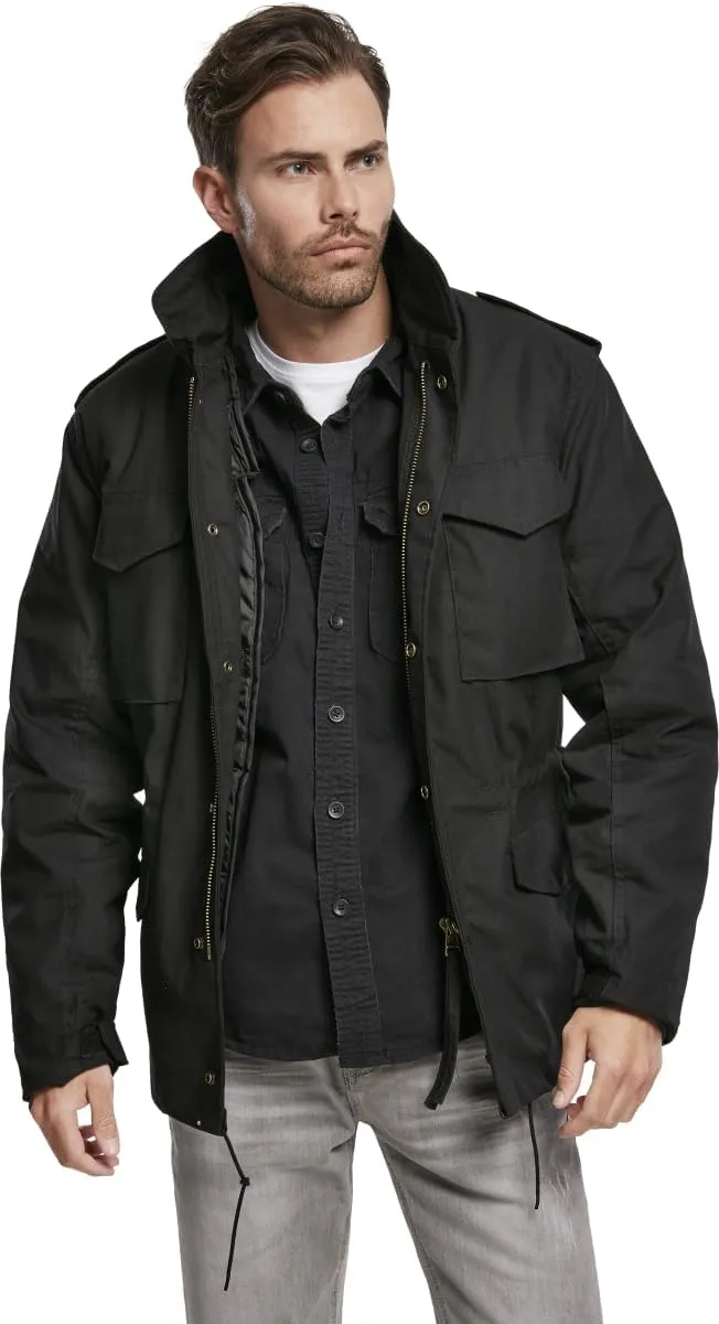Individual Wear M-65 Classic Field Jacket for Man - Water-Repellent, with Removable Inner Jacket and Collar Hood