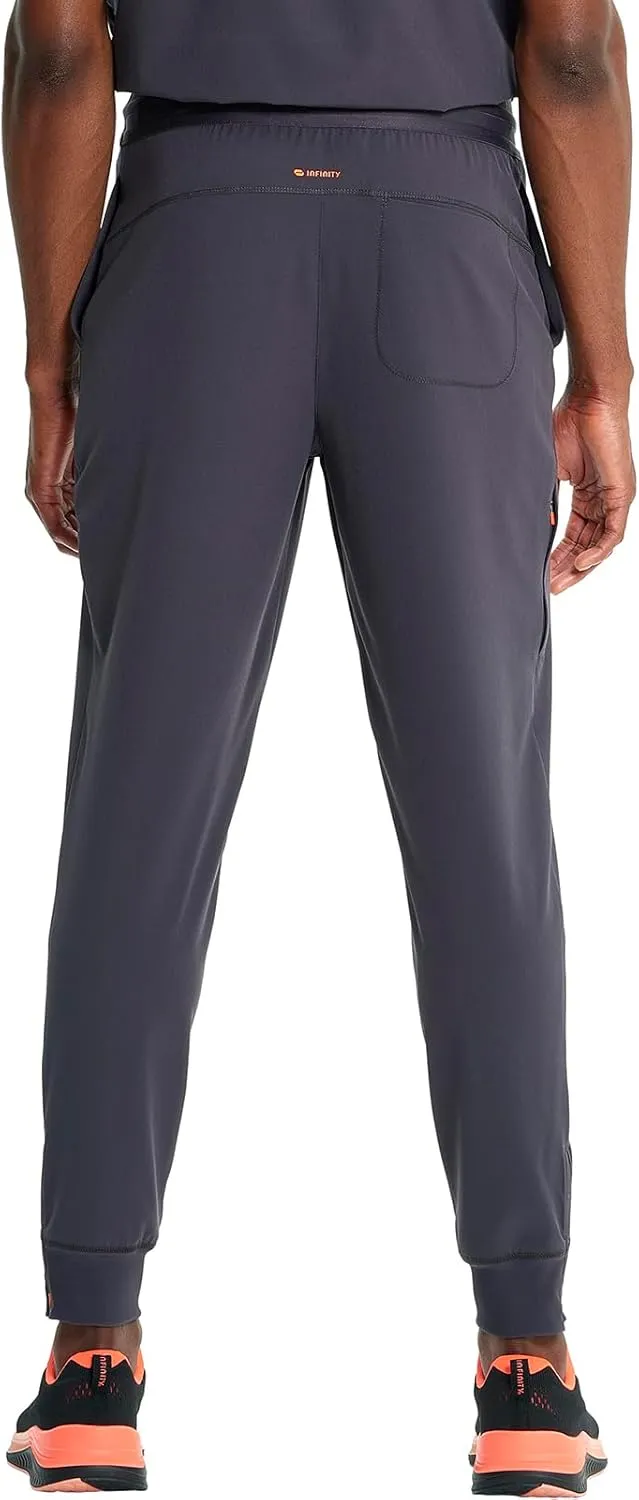 Infinity Cherokee Men's Scrub Jogger Pants, Pull-on Mid Rise with 4 Pockets Interior Drawstring IN204A