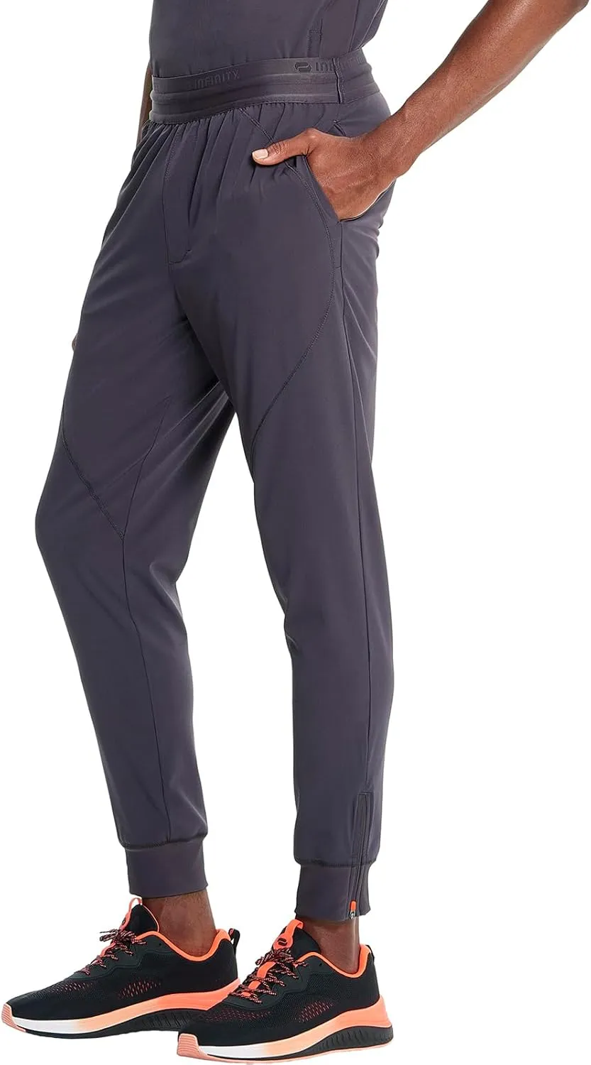 Infinity Cherokee Men's Scrub Jogger Pants, Pull-on Mid Rise with 4 Pockets Interior Drawstring IN204A