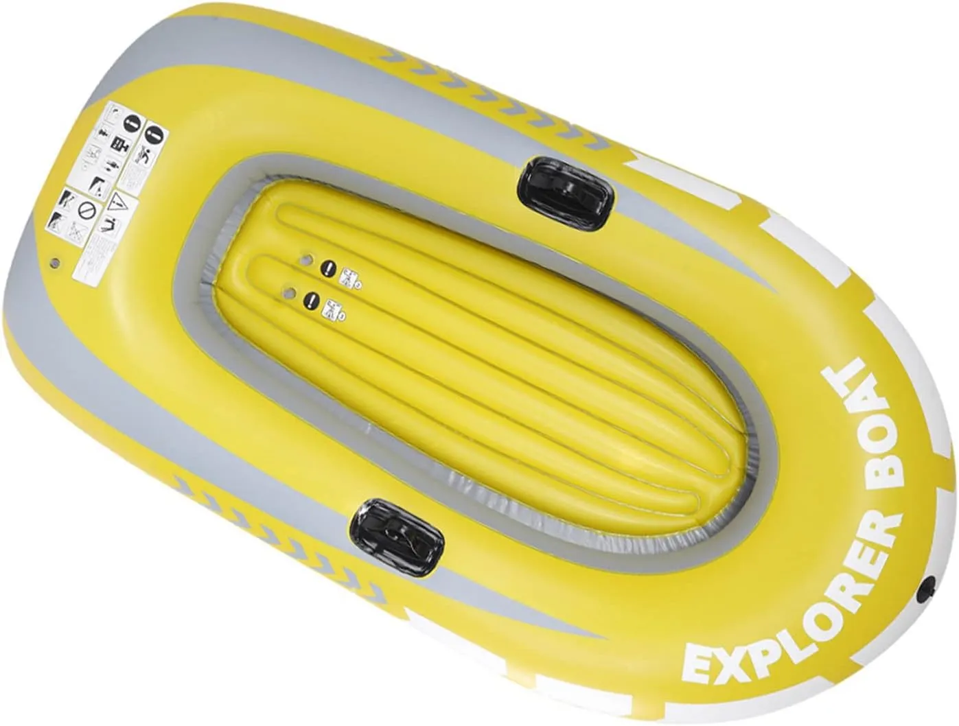 Inflatable Boat, 2 Person Inflatable Kayak Canoe for Fishing Diving PVC Air Boat for Drifting Inflatable Kayak for Kids and Adults for Ponds, Lakes, Rivers
