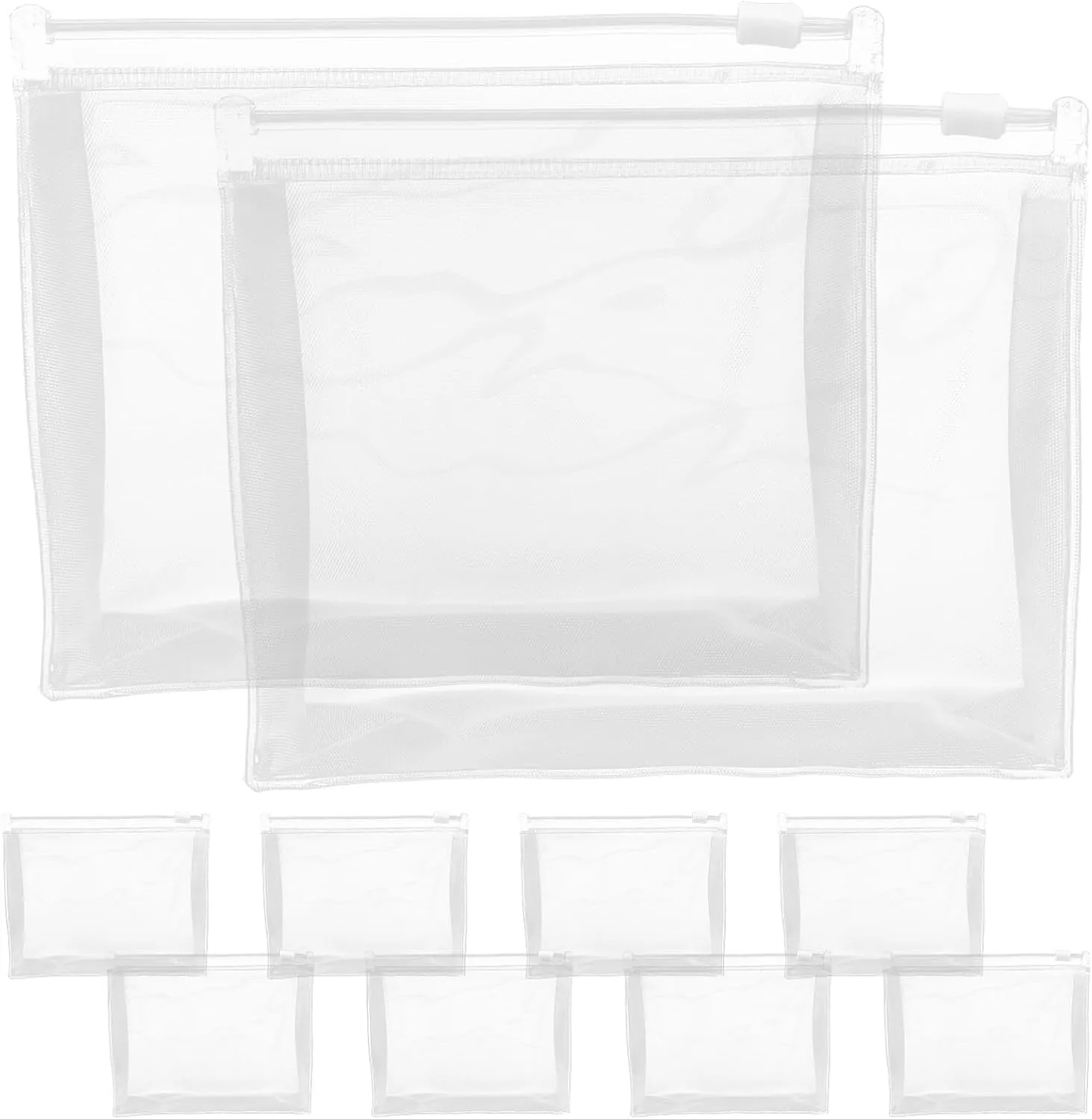 iplusmile Travel Toiletries Bag Women Zipper Pouches Makeup Bag Reinforced Seams for Airplane Travel Essentials
