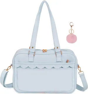 Ita Purse Crossbody Japanese Shoulder Bag Messenger Pin Display with Insert Pompom Cute Kawaii