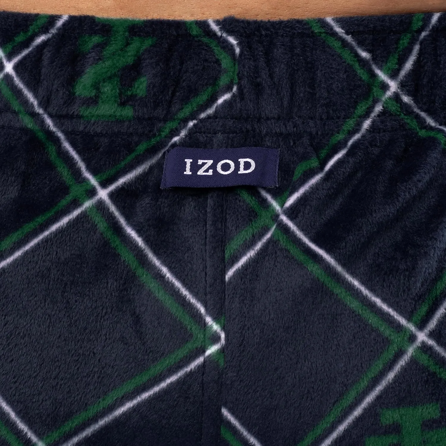 IZOD Men's Long Sleeve Jersey Top and Fleece Pants Sleep Pajama Set