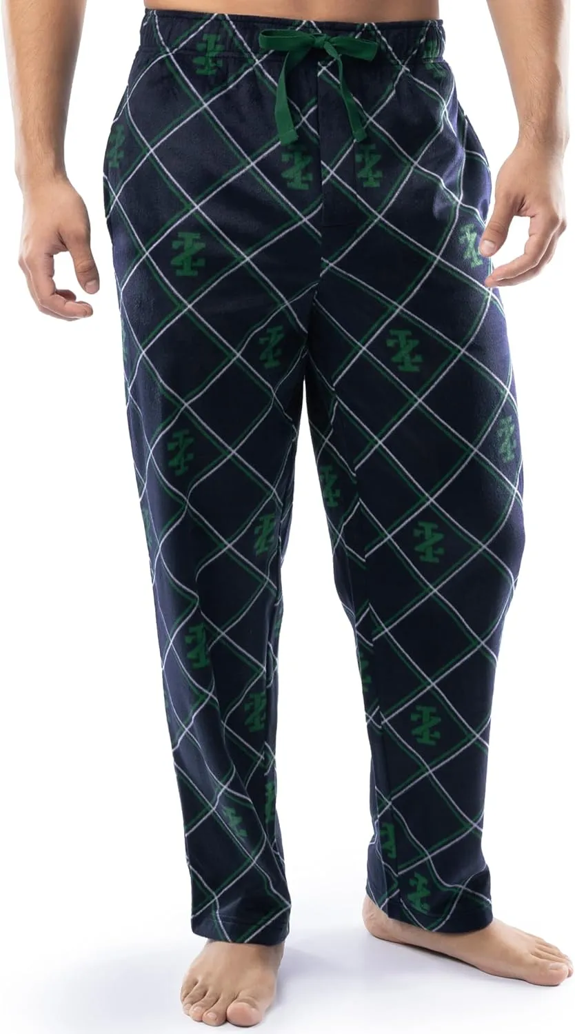 IZOD Men's Long Sleeve Jersey Top and Fleece Pants Sleep Pajama Set