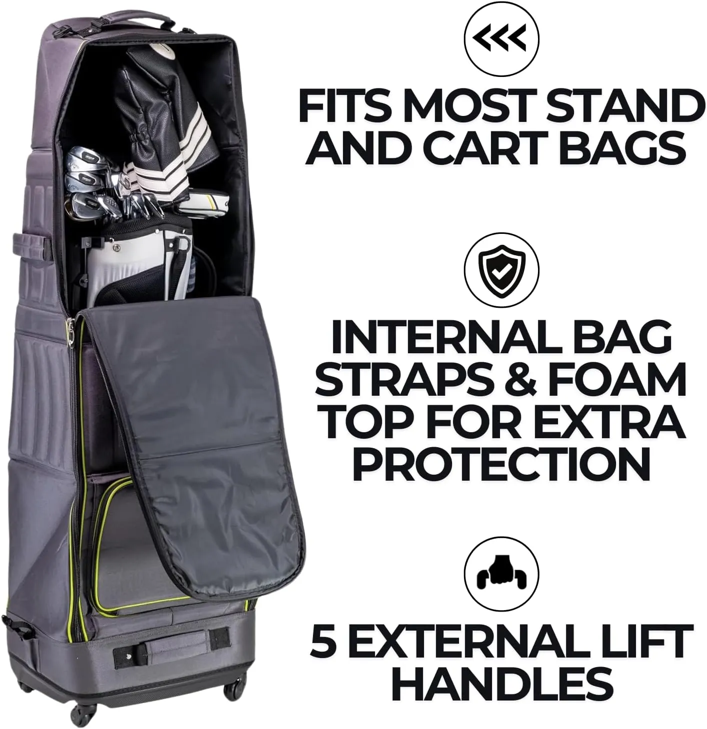 Izzo Golf Travel Bag - Golf Club Travel Cover Case