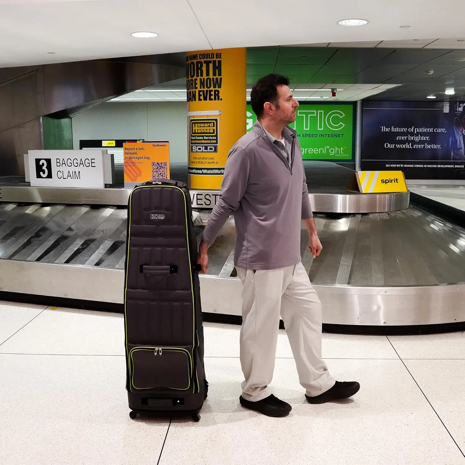 Izzo Golf Travel Bag - Golf Club Travel Cover Case