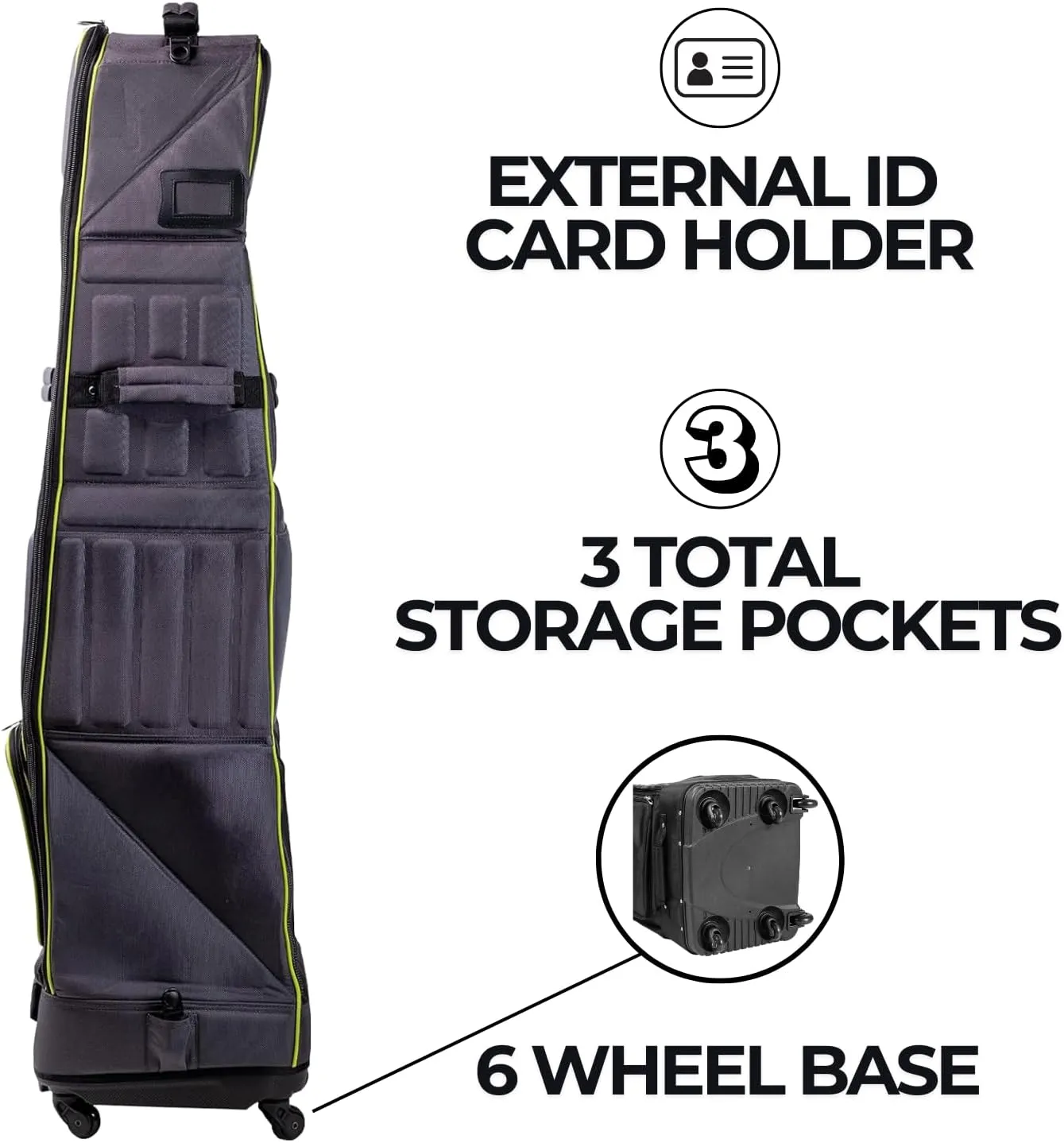 Izzo Golf Travel Bag - Golf Club Travel Cover Case