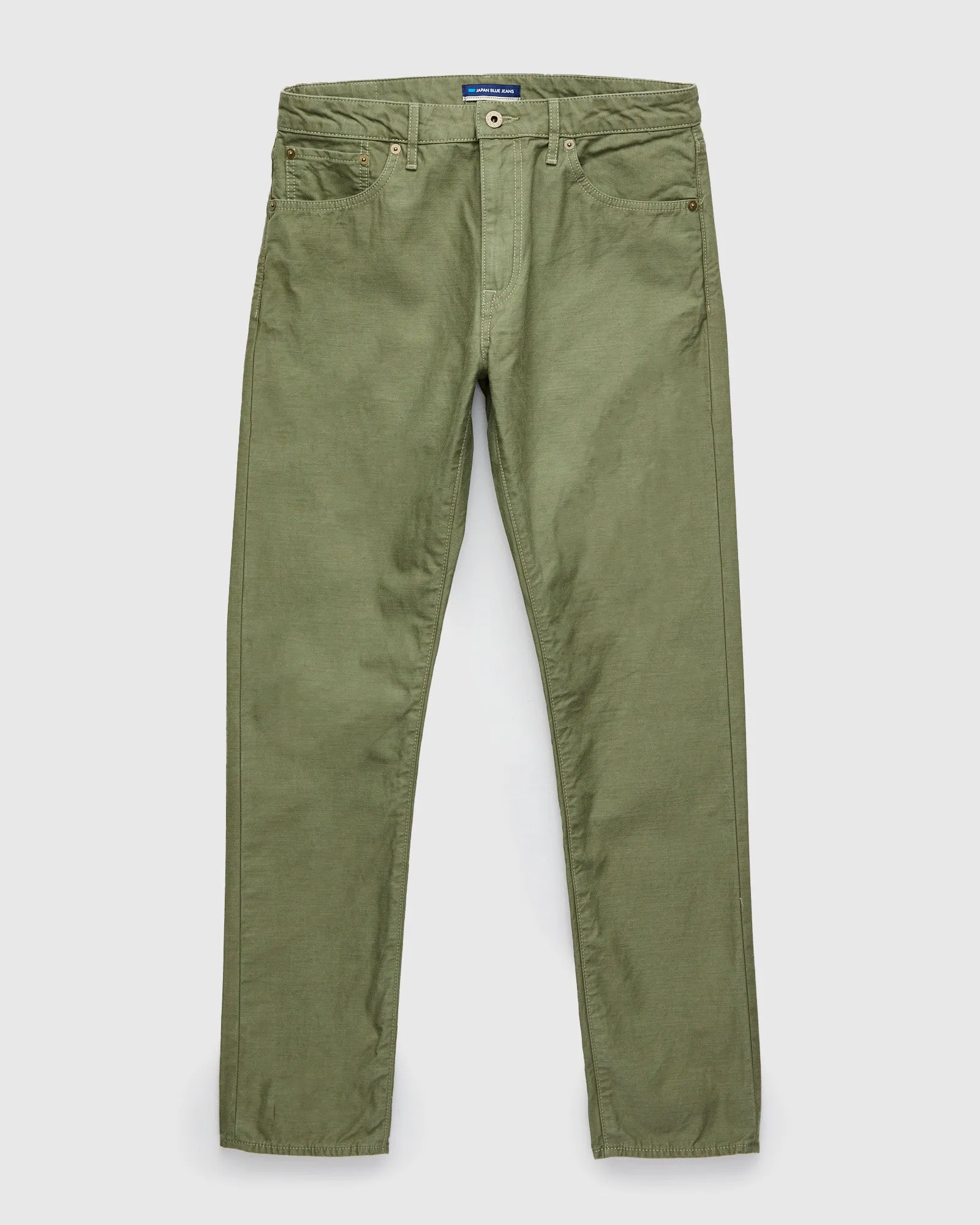 JBPT1310 Olive Satin Five Pocket Pant - Straight Tapered Fit