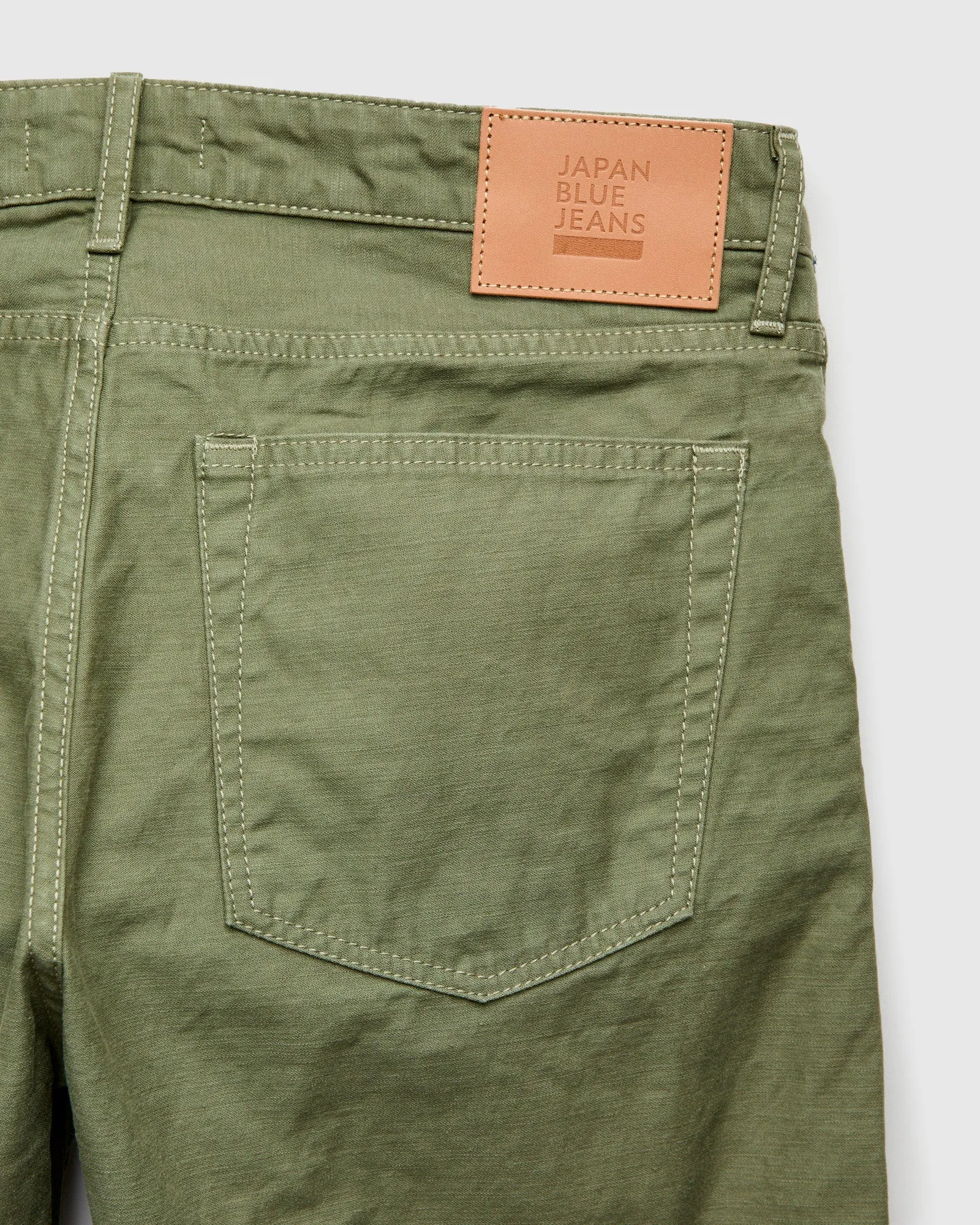 JBPT1310 Olive Satin Five Pocket Pant - Straight Tapered Fit