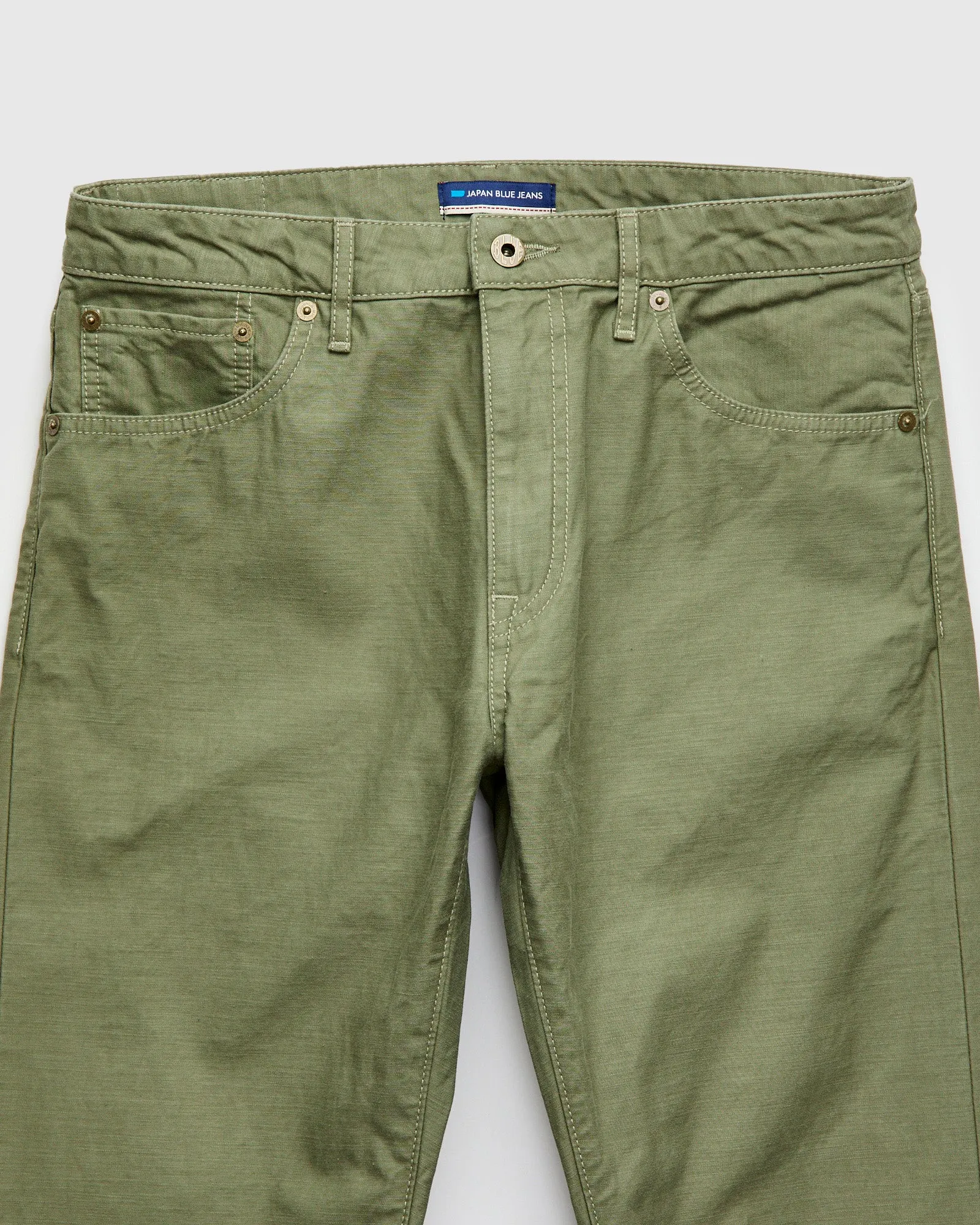 JBPT1310 Olive Satin Five Pocket Pant - Straight Tapered Fit