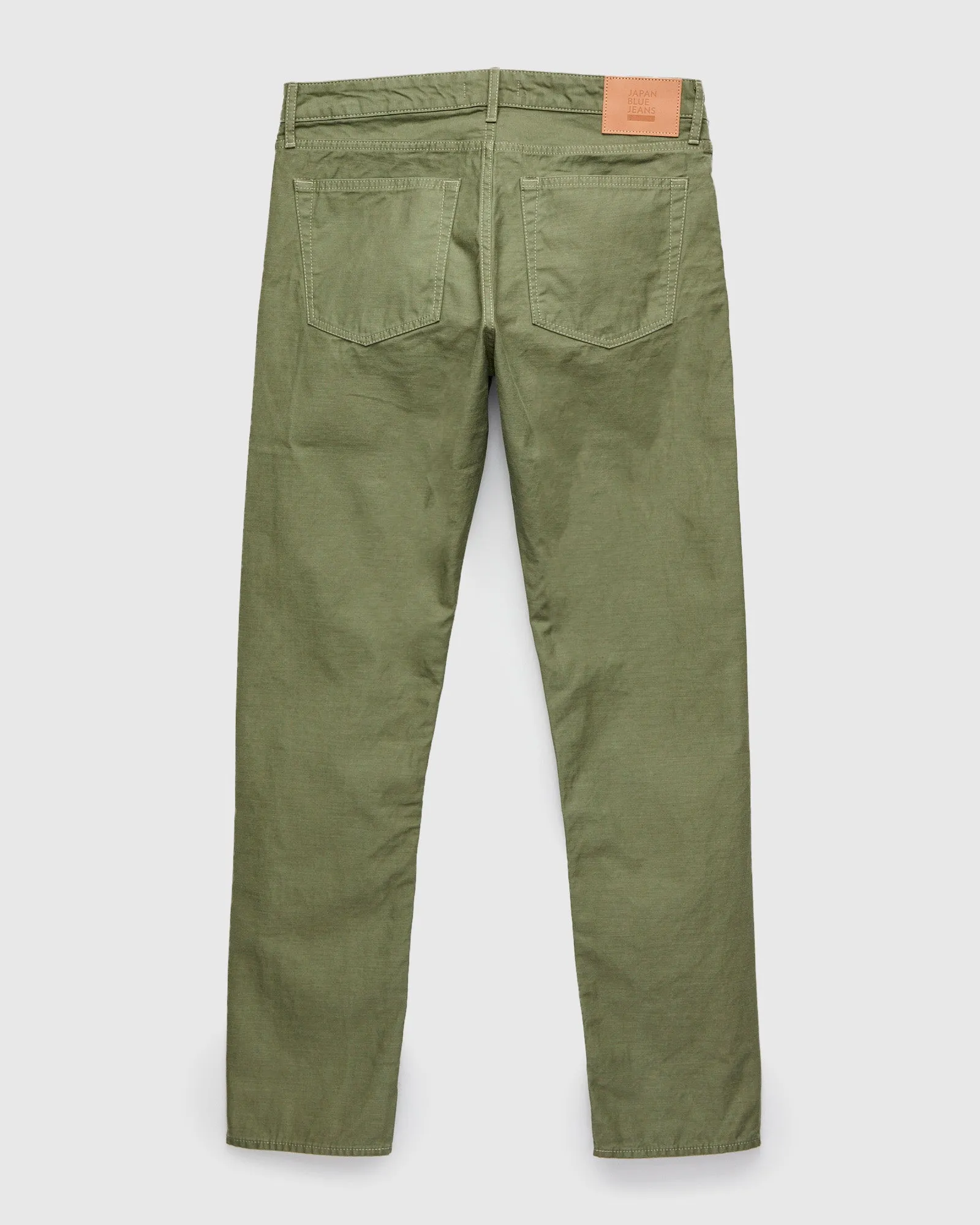 JBPT1310 Olive Satin Five Pocket Pant - Straight Tapered Fit