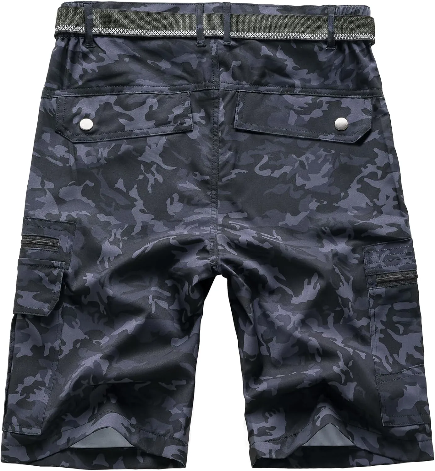 Jessie Kidden Mens Outdoor Casual Expandable Waist Lightweight Water Resistant Quick Dry Fishing Hiking Shorts