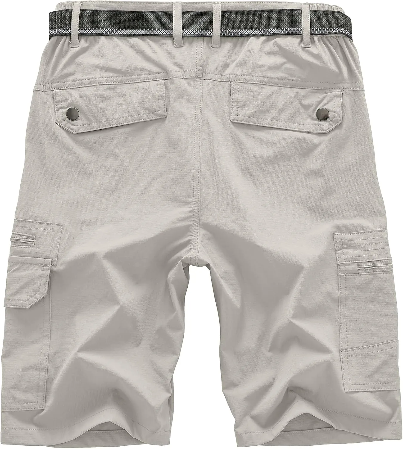 Jessie Kidden Mens Outdoor Casual Expandable Waist Lightweight Water Resistant Quick Dry Fishing Hiking Shorts