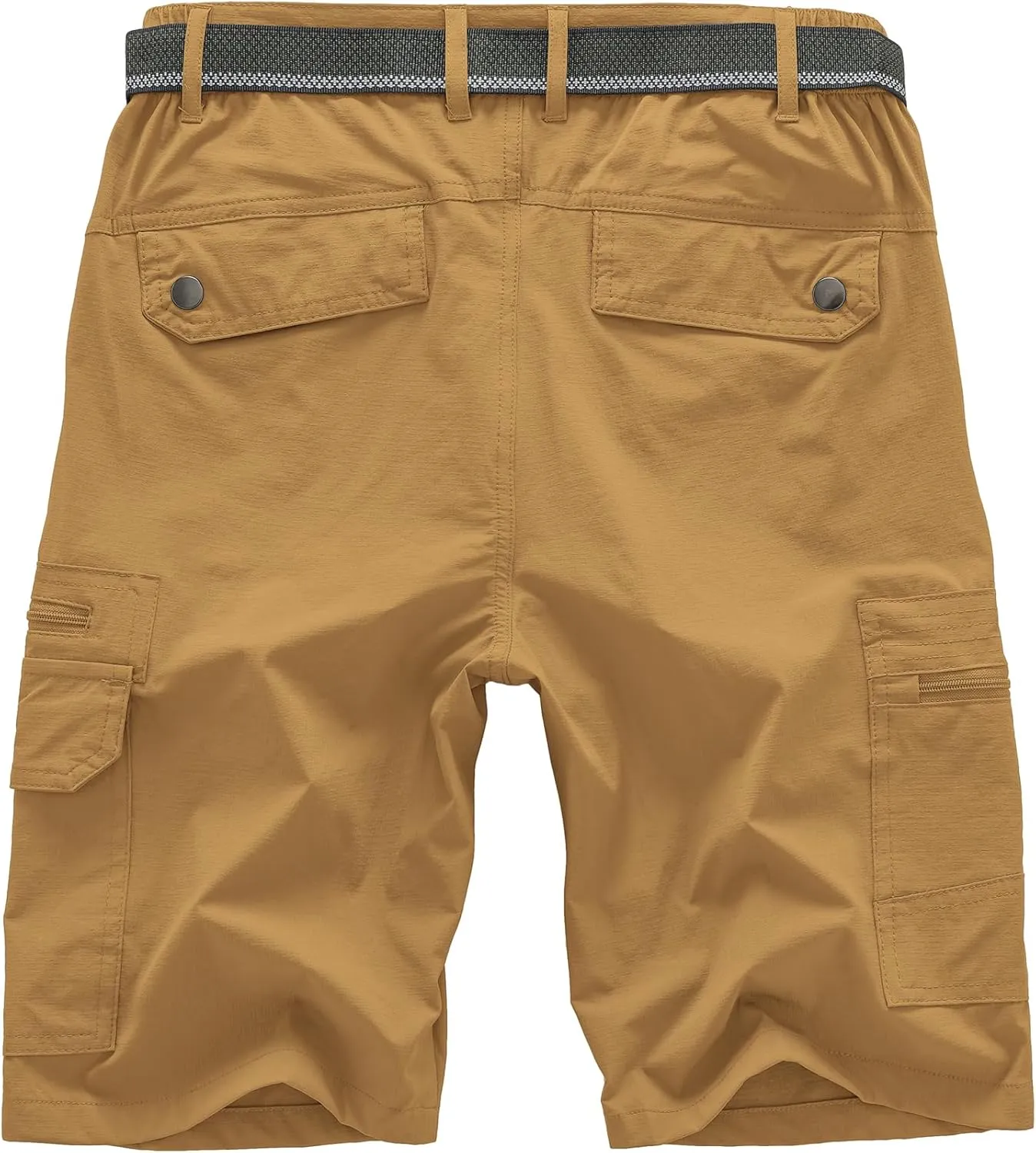 Jessie Kidden Mens Outdoor Casual Expandable Waist Lightweight Water Resistant Quick Dry Fishing Hiking Shorts
