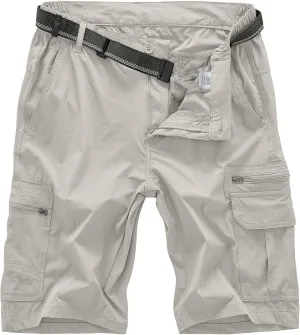 Jessie Kidden Mens Outdoor Casual Expandable Waist Lightweight Water Resistant Quick Dry Fishing Hiking Shorts