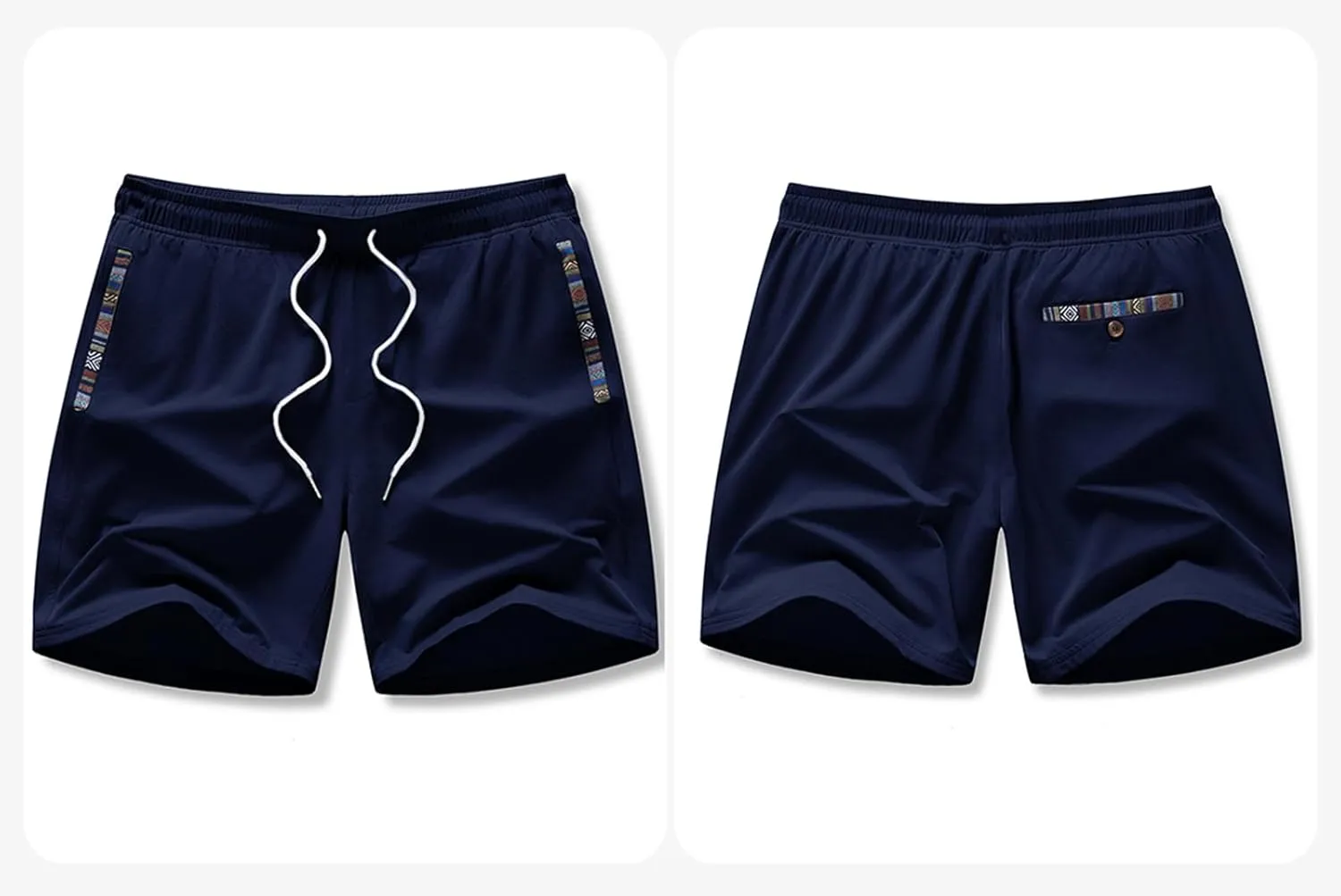 JMIERR Men's Casual Shorts 5"/ 7" Drawstring Summer Quick Dry Beach Stretch Waist Athletic Gym Short