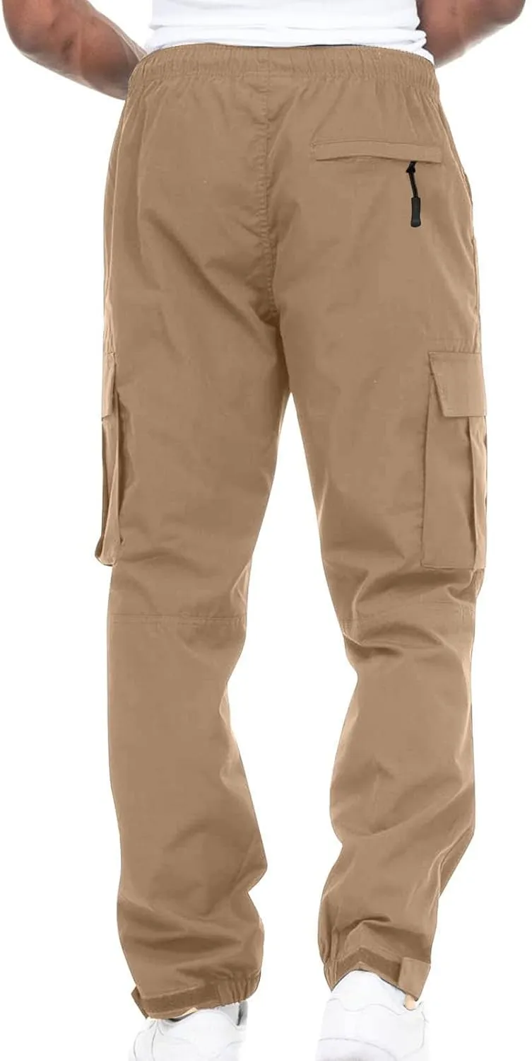 Jogger Activewear Pants Mens Dress Pants Expandable Waist Wool Dress Pants for Mens Casual Clothing Blue Khaki Pant