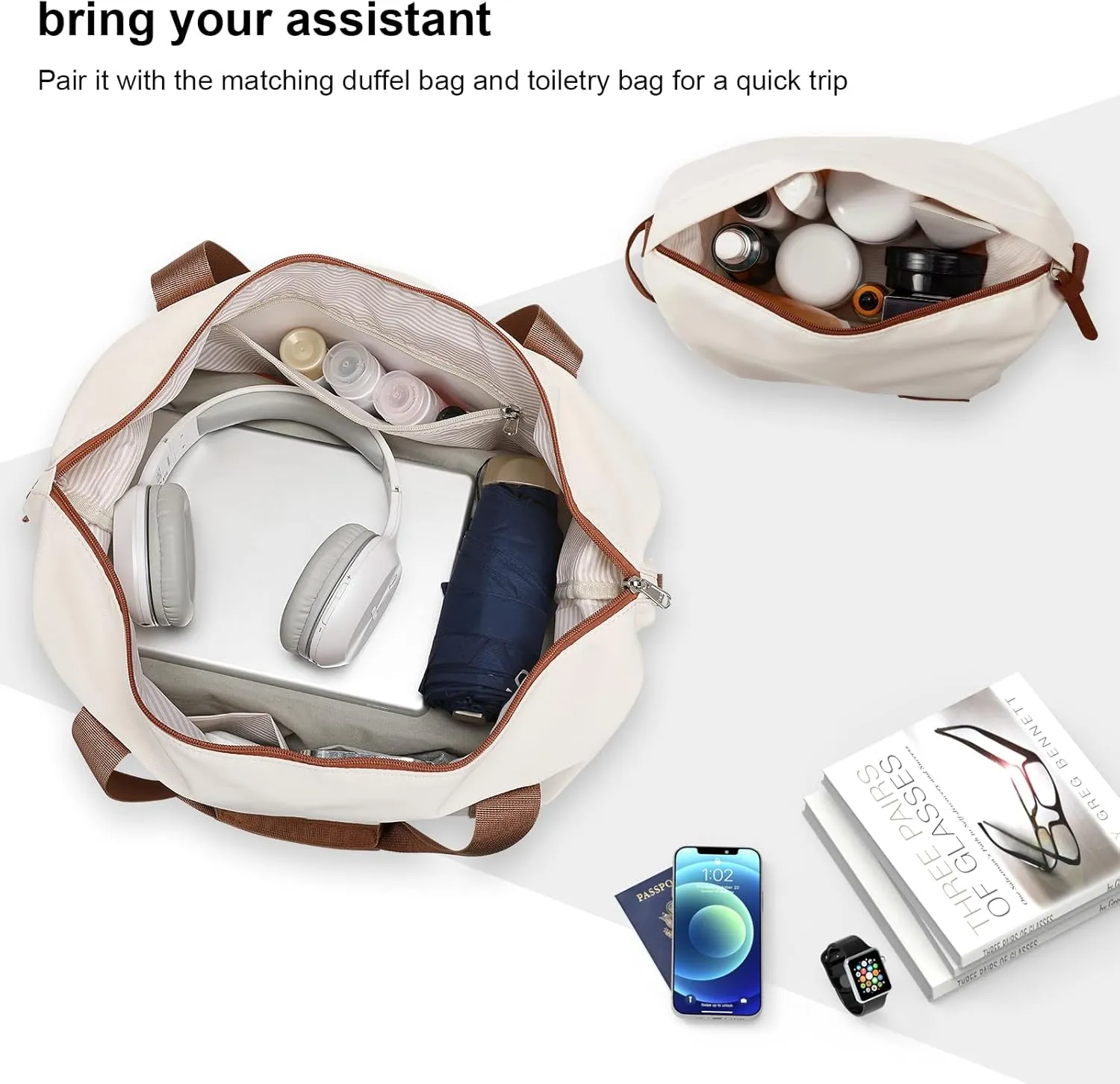 Joyway Carry on 20Inch &24 Inch Checked Luggage Set, 2-Piece Expandable Suitecase Set with Spinner Wheel, Hard Shell Suitcase with TSA Lock(White)