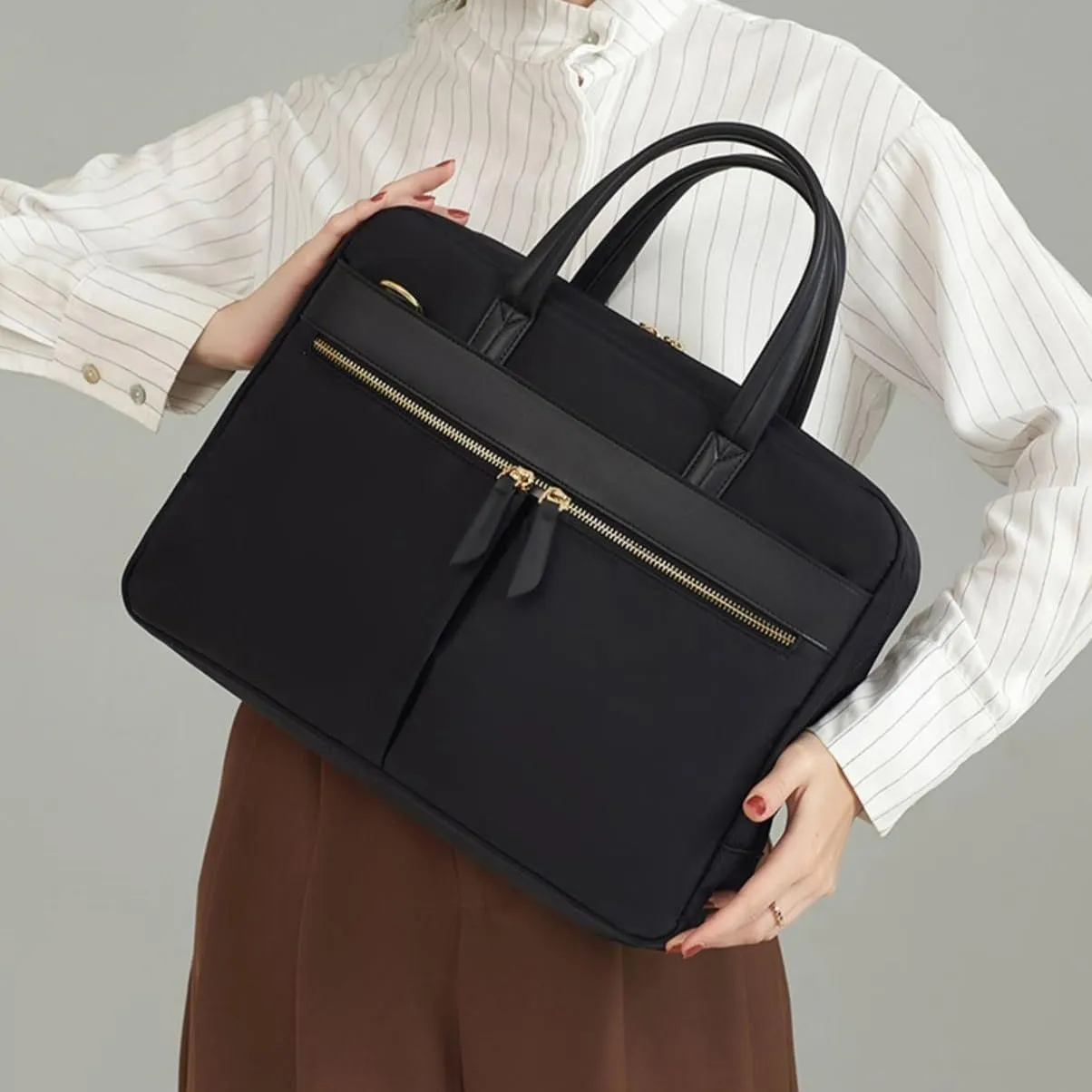 JSEIAJB Women Laptop Briefcase Computer Bag Business Handbag Messenger Purse Strap Pouch Accessories