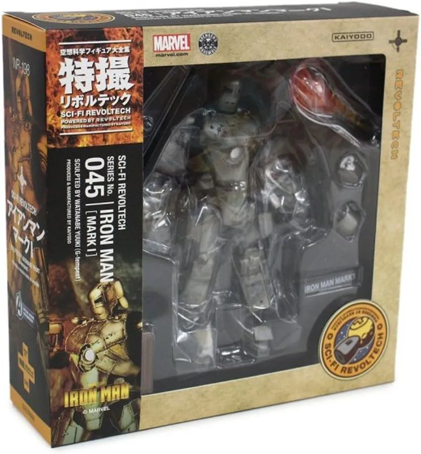 Kaiyodo Revoltech Series No.045 SciFi Super Poseable Action Figure Iron Man Mark 01