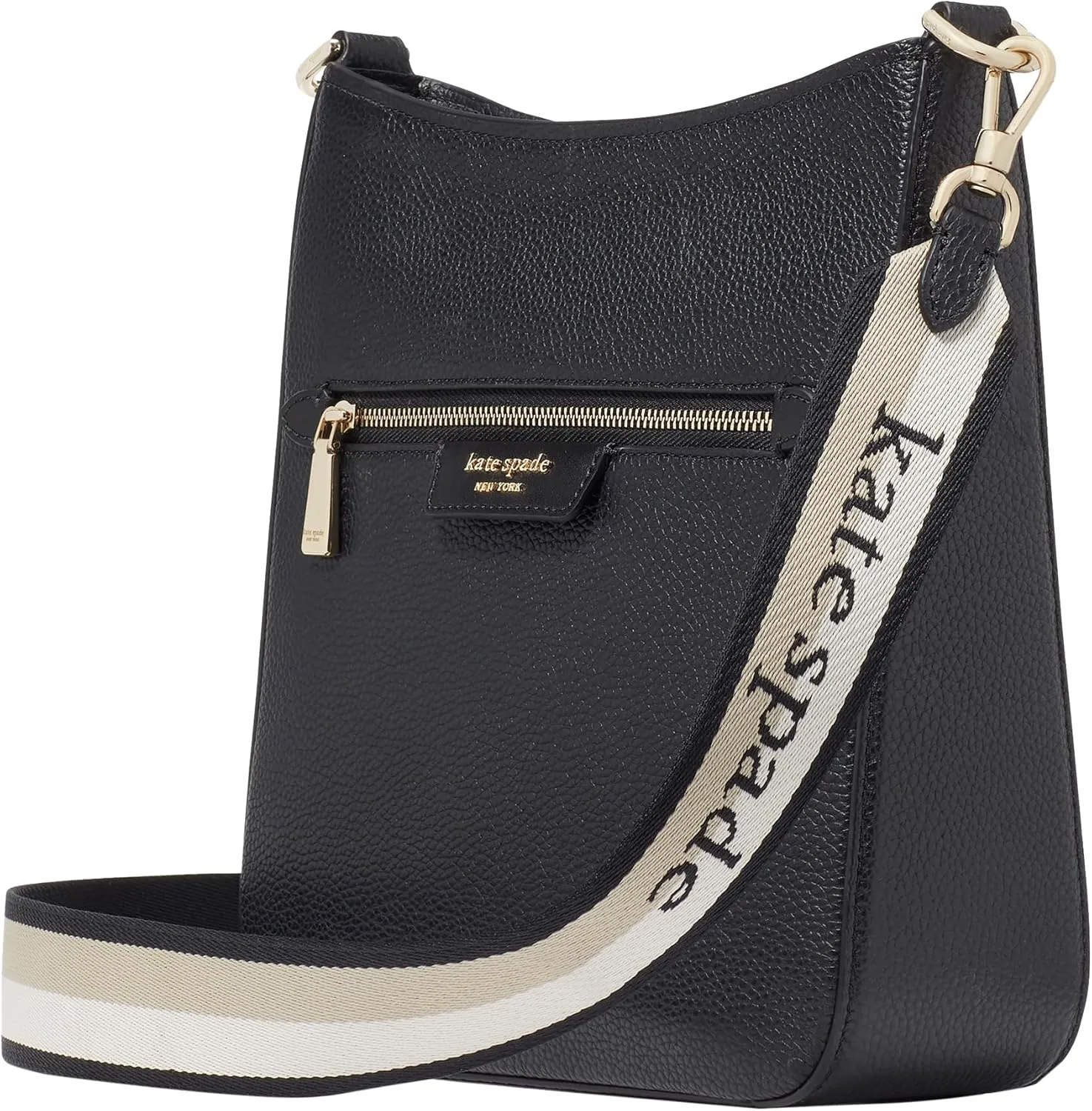 kate spade new york Women's Hudson Pebbled Leather Messenger Crossbody