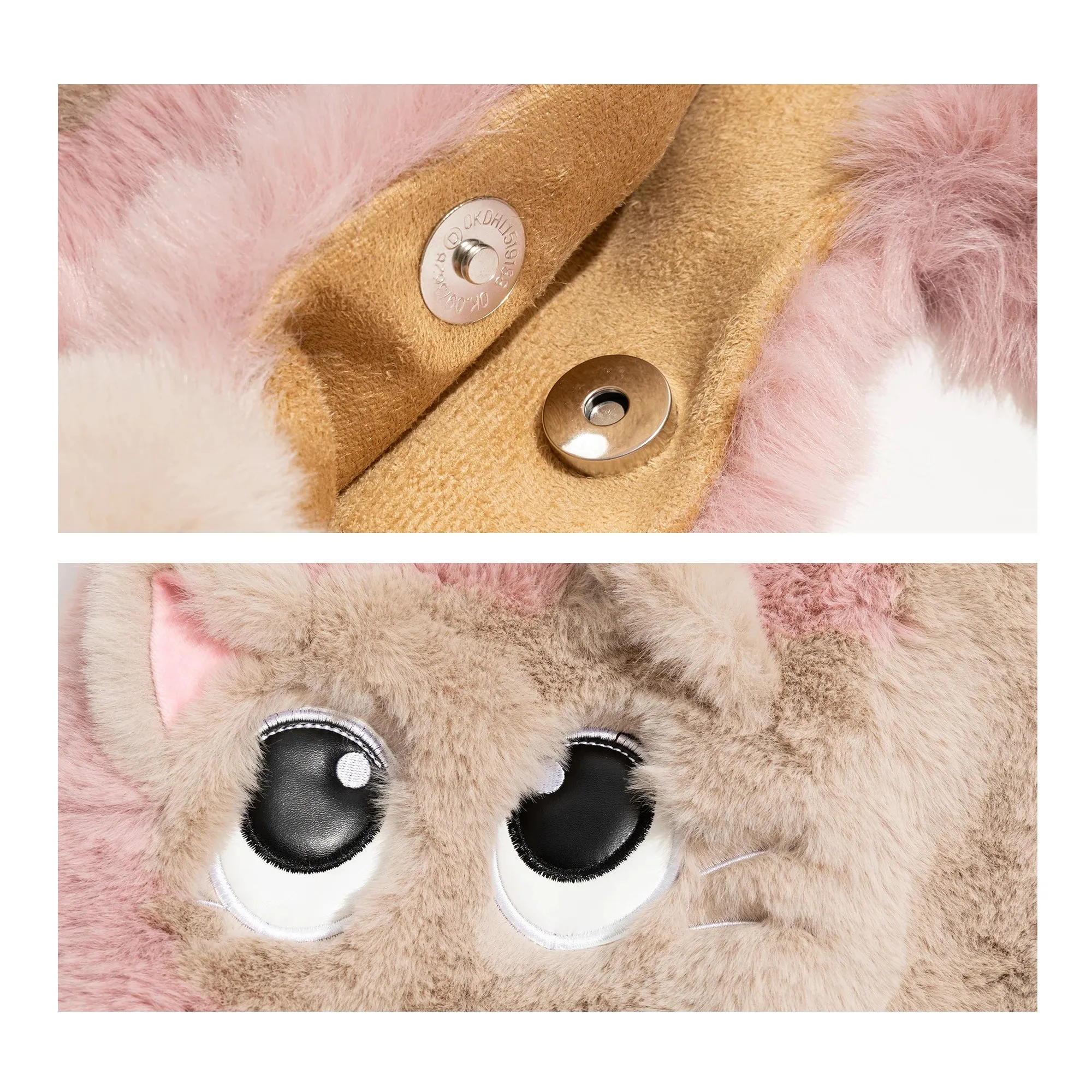 Kawaii Animal Print Plush Hobo Bag 🐾✨ - Cute & Cozy Shoulder Purse for Winter Shopping! 👜💖