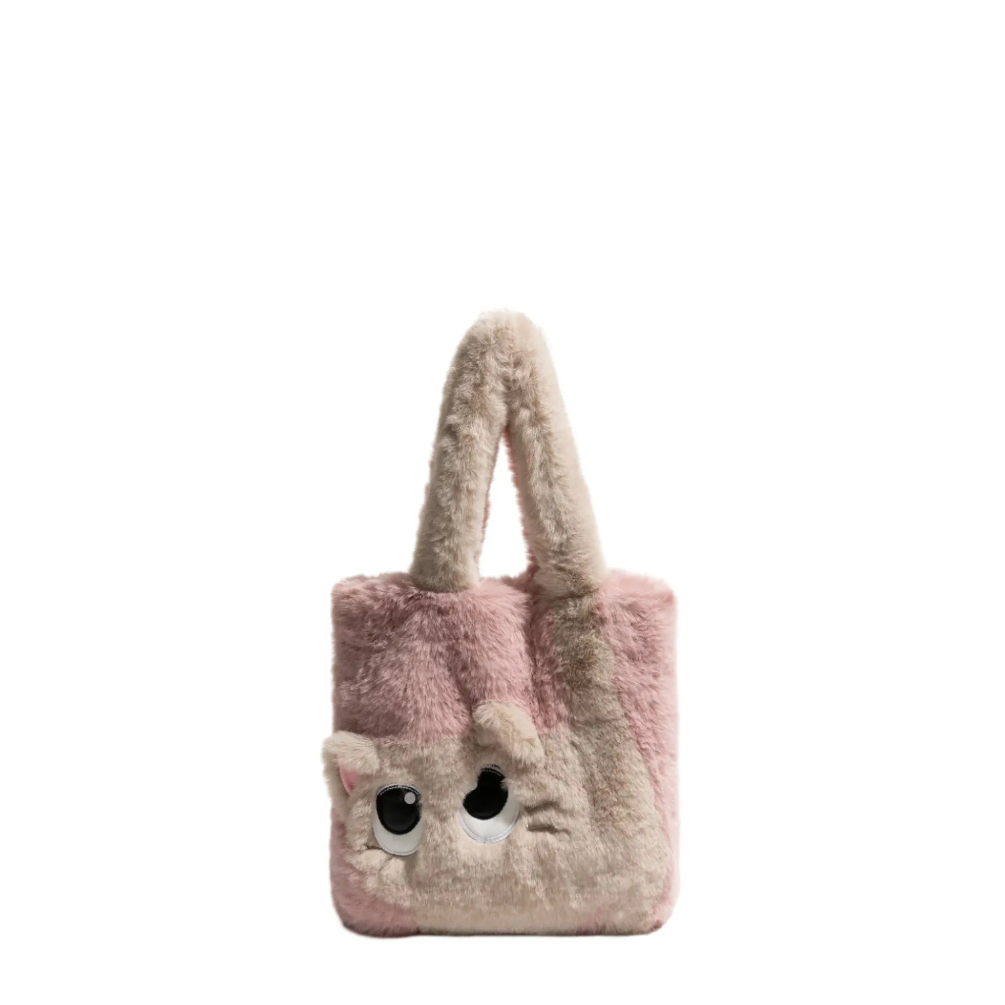 Kawaii Animal Print Plush Hobo Bag 🐾✨ - Cute & Cozy Shoulder Purse for Winter Shopping! 👜💖