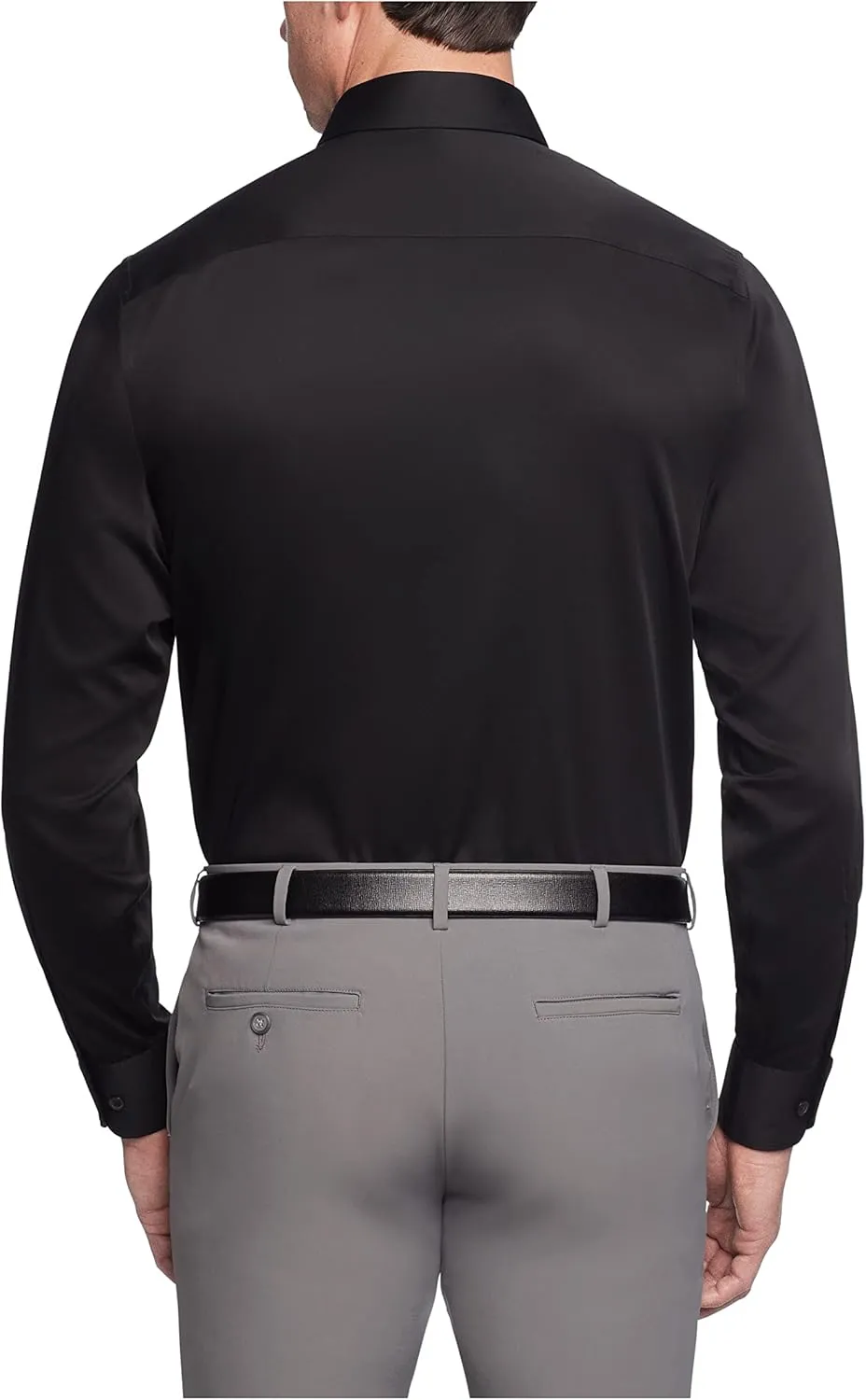 Kenneth Cole Men's Dress Shirt Regular Fit Stretch Collar Non Iron Solid