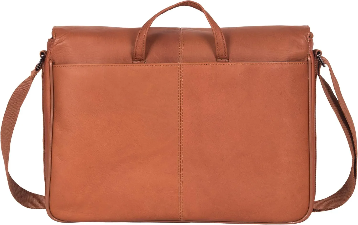 Kenneth Cole REACTION Risky Business Messenger Full-Grain Colombian Leather Crossbody Laptop Case & Tablet Day Bag