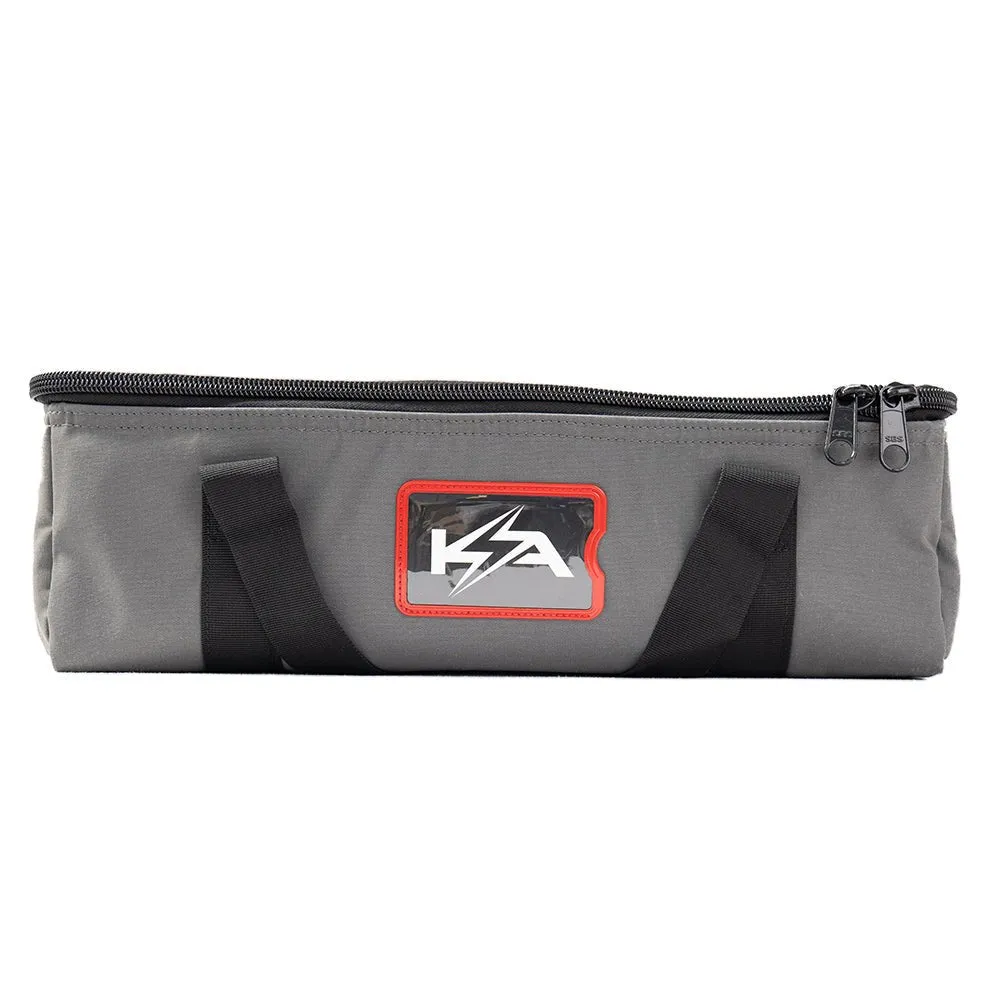 KickAss Canvas Clear Top Storage Bag with Soft Padded Lining - 45x32x15cm