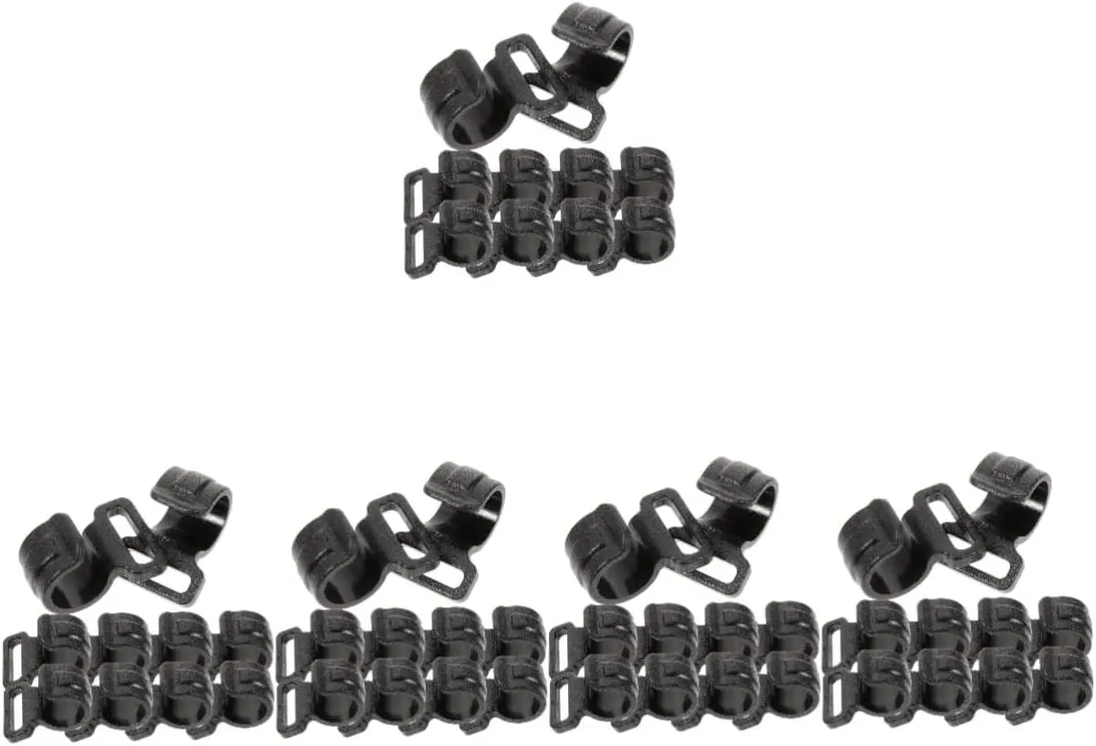 Kisangel 50pcs High Strength Plastic Tent Pole Hooks for Outdoor Camping and Storage Easy to Install Camping Accessories for Neat Organization Gardens Sheds and Garages