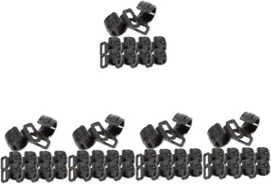 Kisangel 50pcs High Strength Plastic Tent Pole Hooks for Outdoor Camping and Storage Easy to Install Camping Accessories for Neat Organization Gardens Sheds and Garages