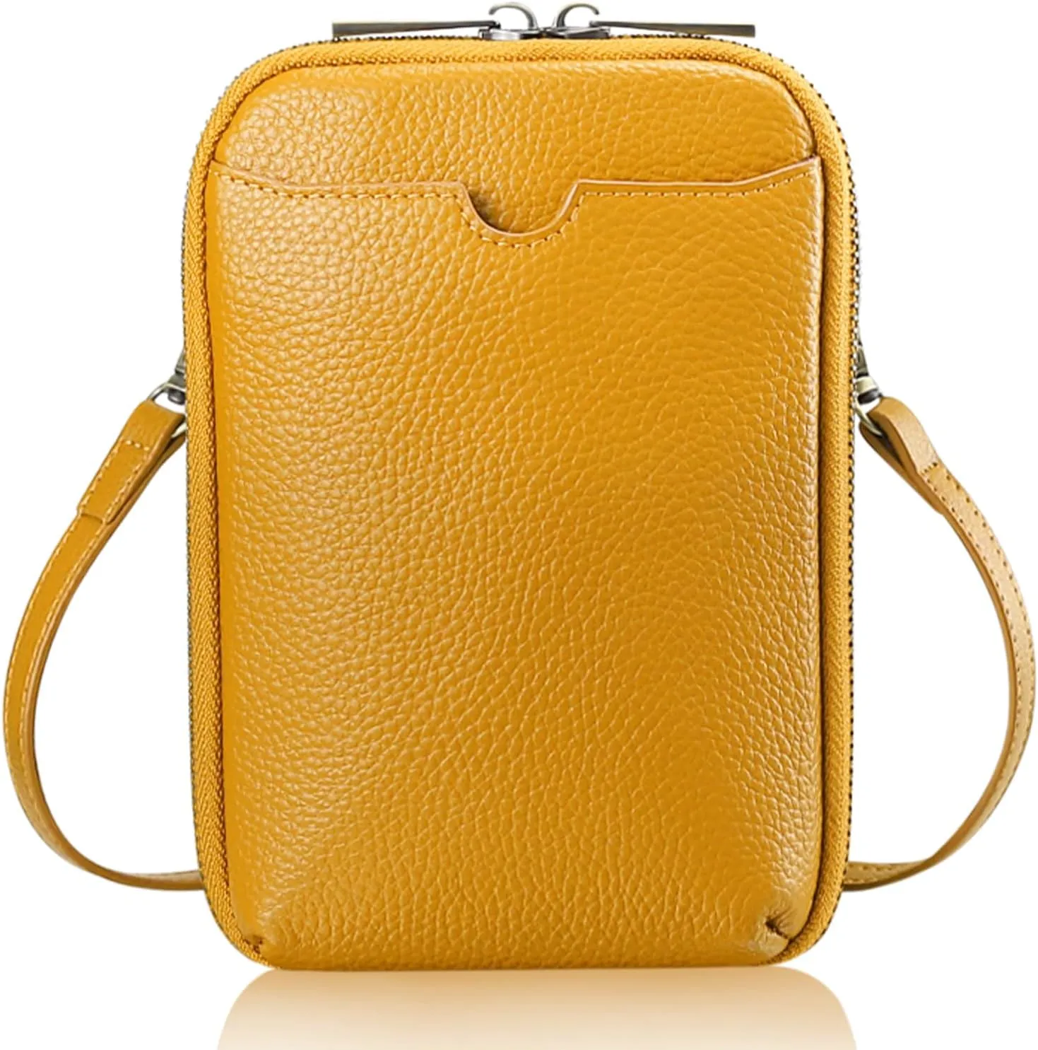 KITATU Crossbody Cell Phone Purses for Women Luxury Genuine Leather Small Crossbody Bags Wallet Purses with RFID Blocking