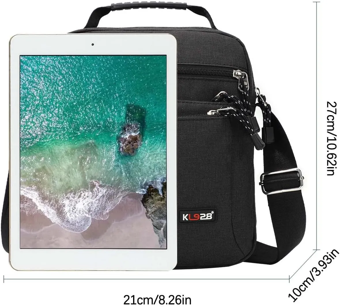 KL928 Men's Messenger Bag - Crossbody Shoulder Bags Travel Bag Man Purse Casual Sling Pack for Work Business