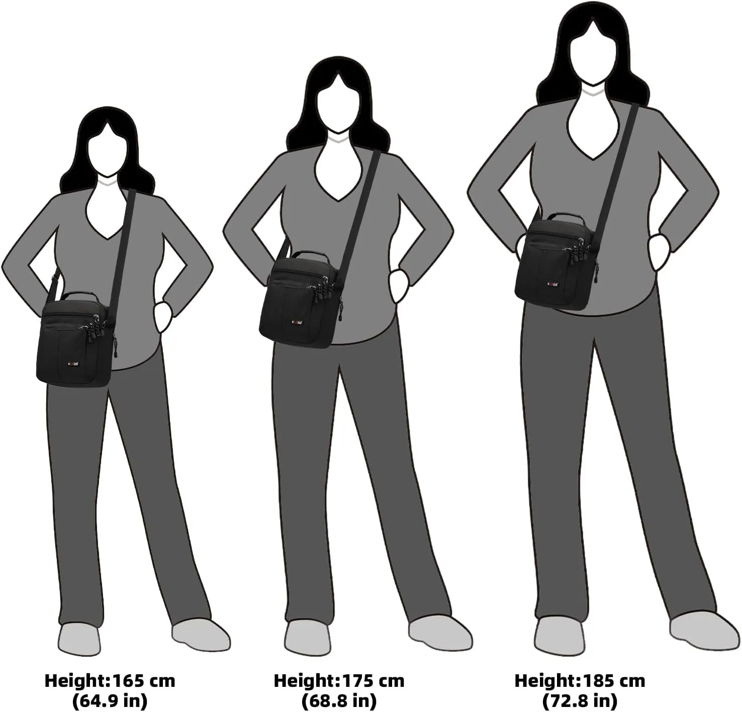 KL928 Men's Messenger Bag - Crossbody Shoulder Bags Travel Bag Man Purse Casual Sling Pack for Work Business