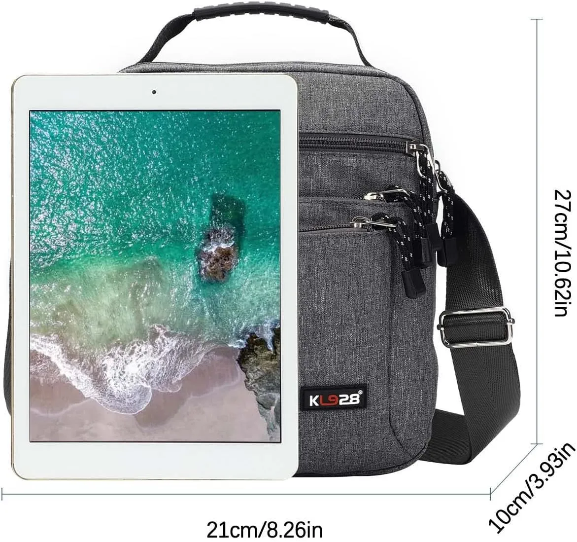 KL928 Men's Messenger Bag - Crossbody Shoulder Bags Travel Bag Man Purse Casual Sling Pack for Work Business