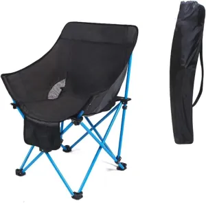 KYUSAR Camping Chair Outdoor Chair Foldable Chair Outdoor Folding Chair with Storage Mesh Bag Portable Fishing Seat Simple Mazha Stool Indoor Chair Camping Chair Folding Camping Chair