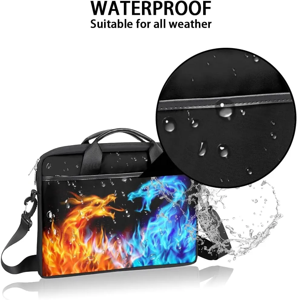 Laptop Bag for Women Men, 15.6 inch Messenger Shoulder Bags, Water Resistant Computer Bag Sleeve