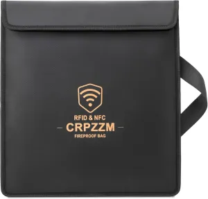 laptop faraday bag，Anti-theft tracking Faraday bags for phones，fireproof and waterproof，14.9 * 16.9 inch，Suitable for laptops, iPads, mobile phones, car keys